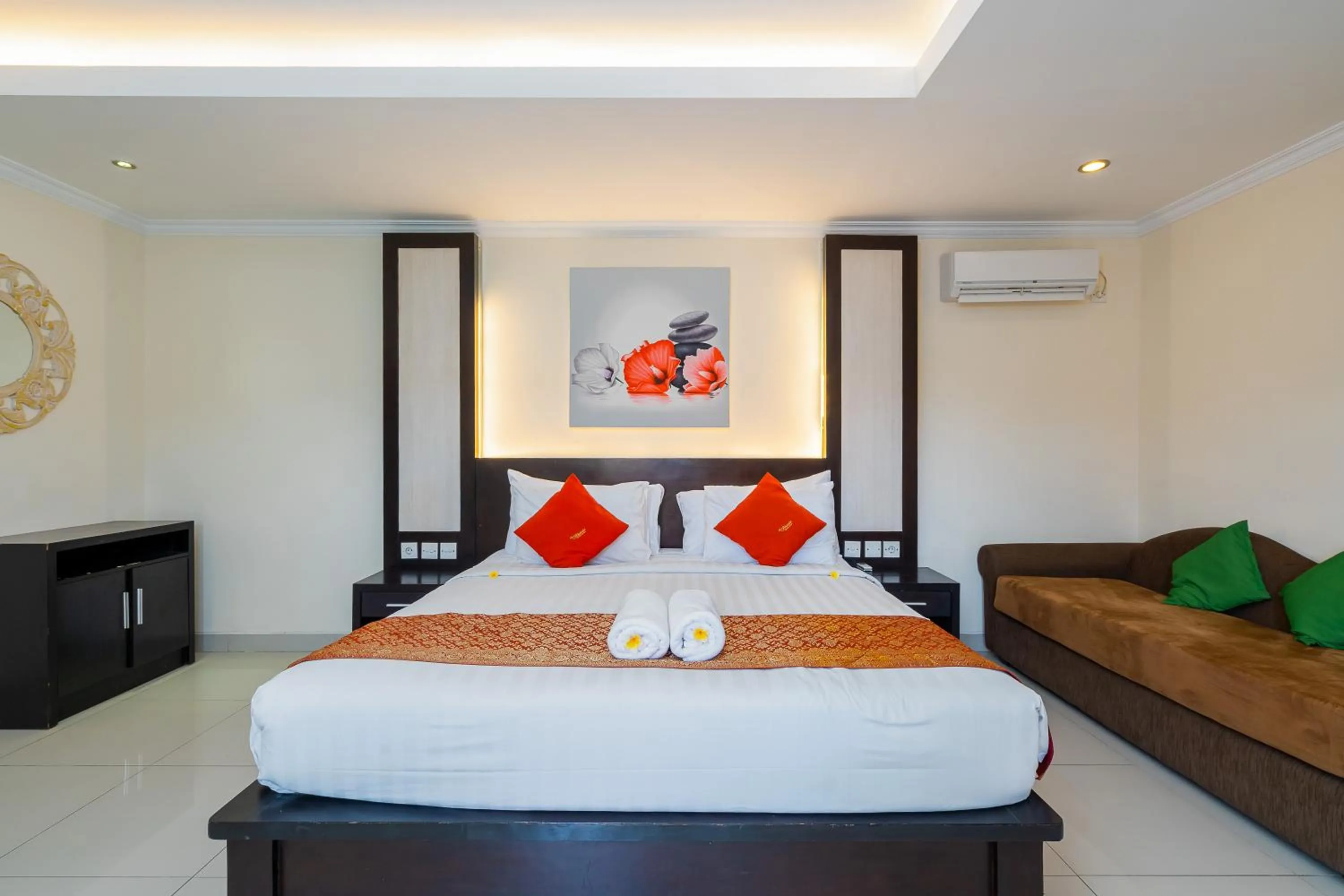 Bed in De' Bharata Bali Villas