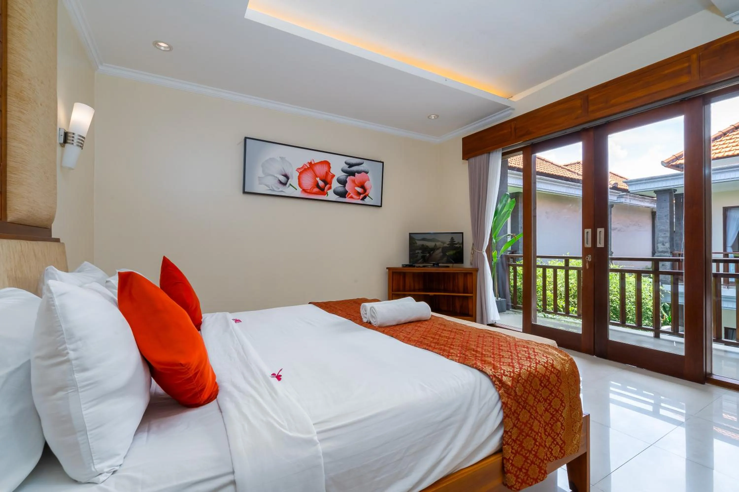 Bed in De' Bharata Bali Villas