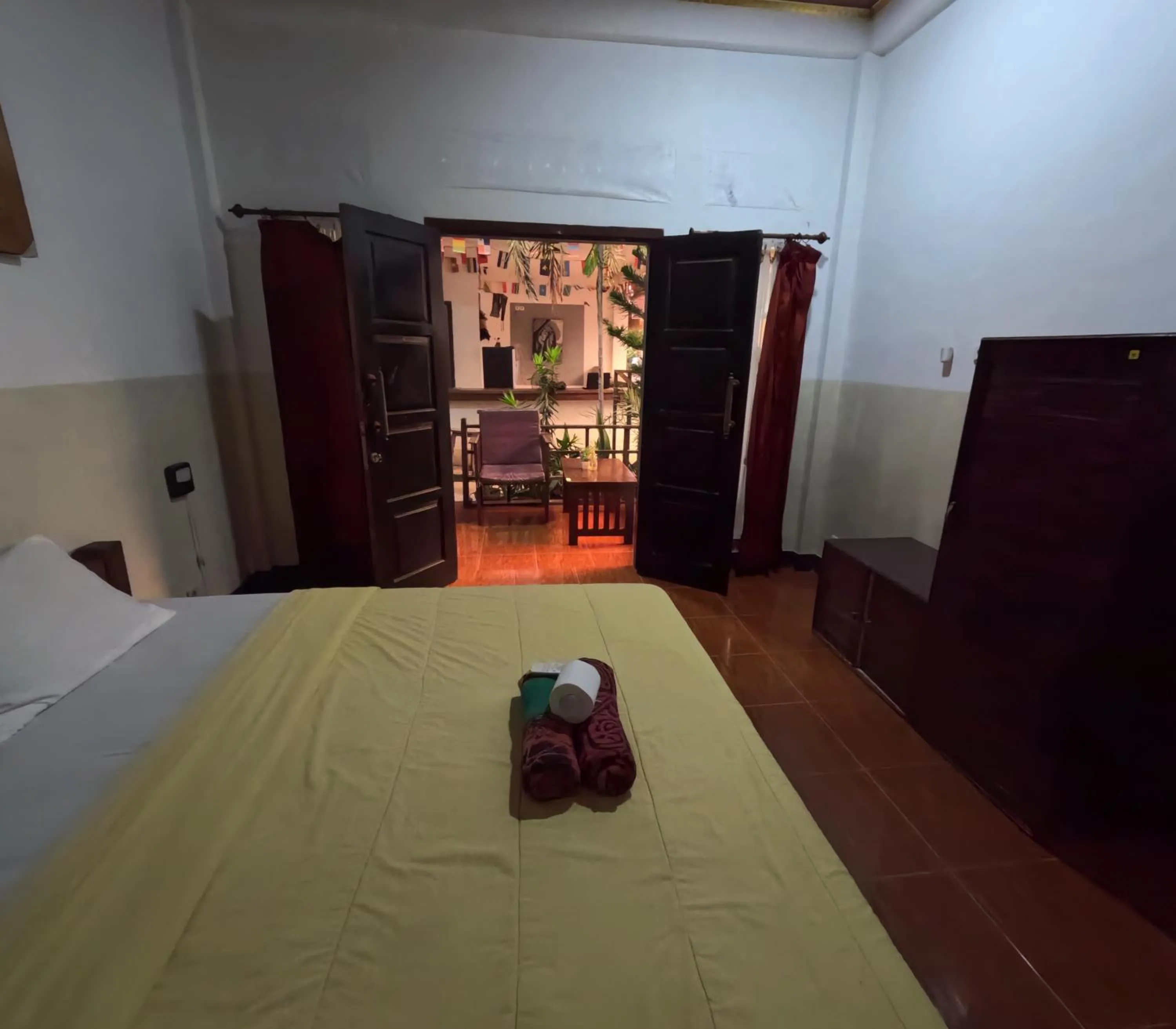 Bed in Banana Leaf Bungalow