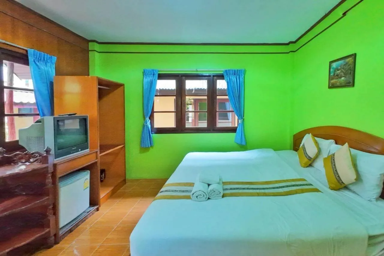 Bed in Island View Bungalows