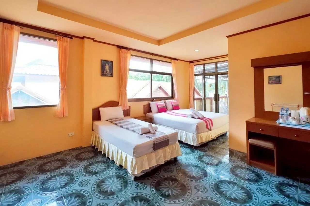 Bed in Island View Bungalows
