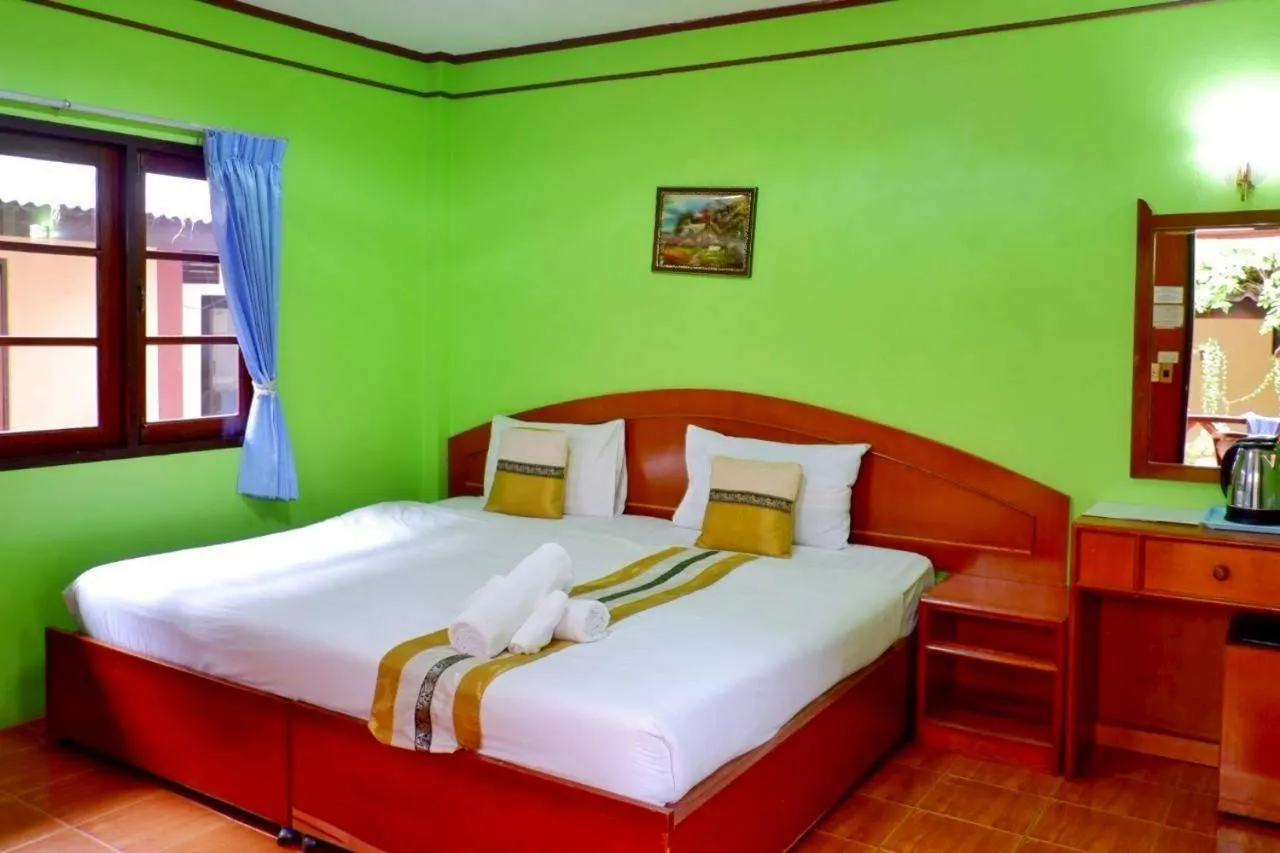 Bed in Island View Bungalows