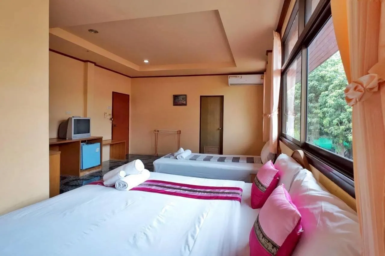 Bed in Island View Bungalows