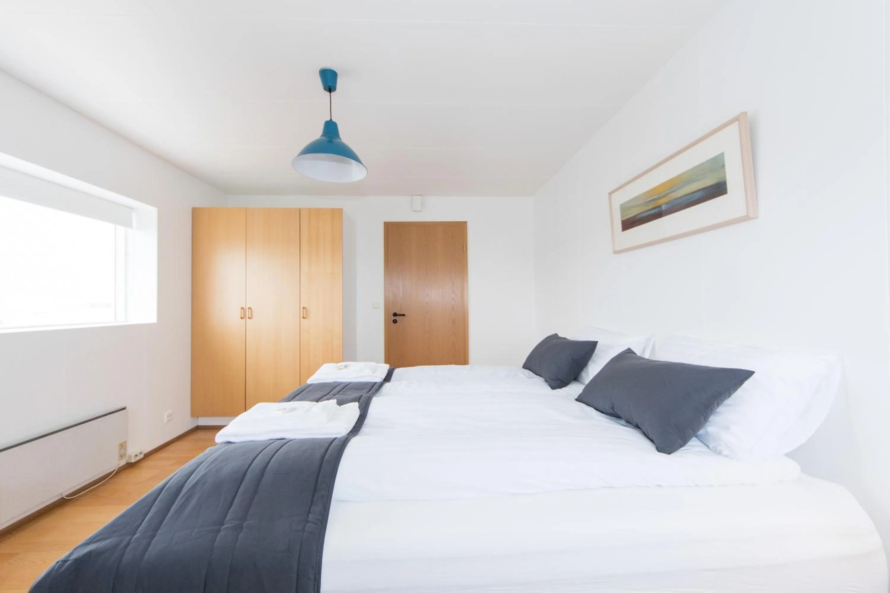 Bed in Hotel Nordurljos