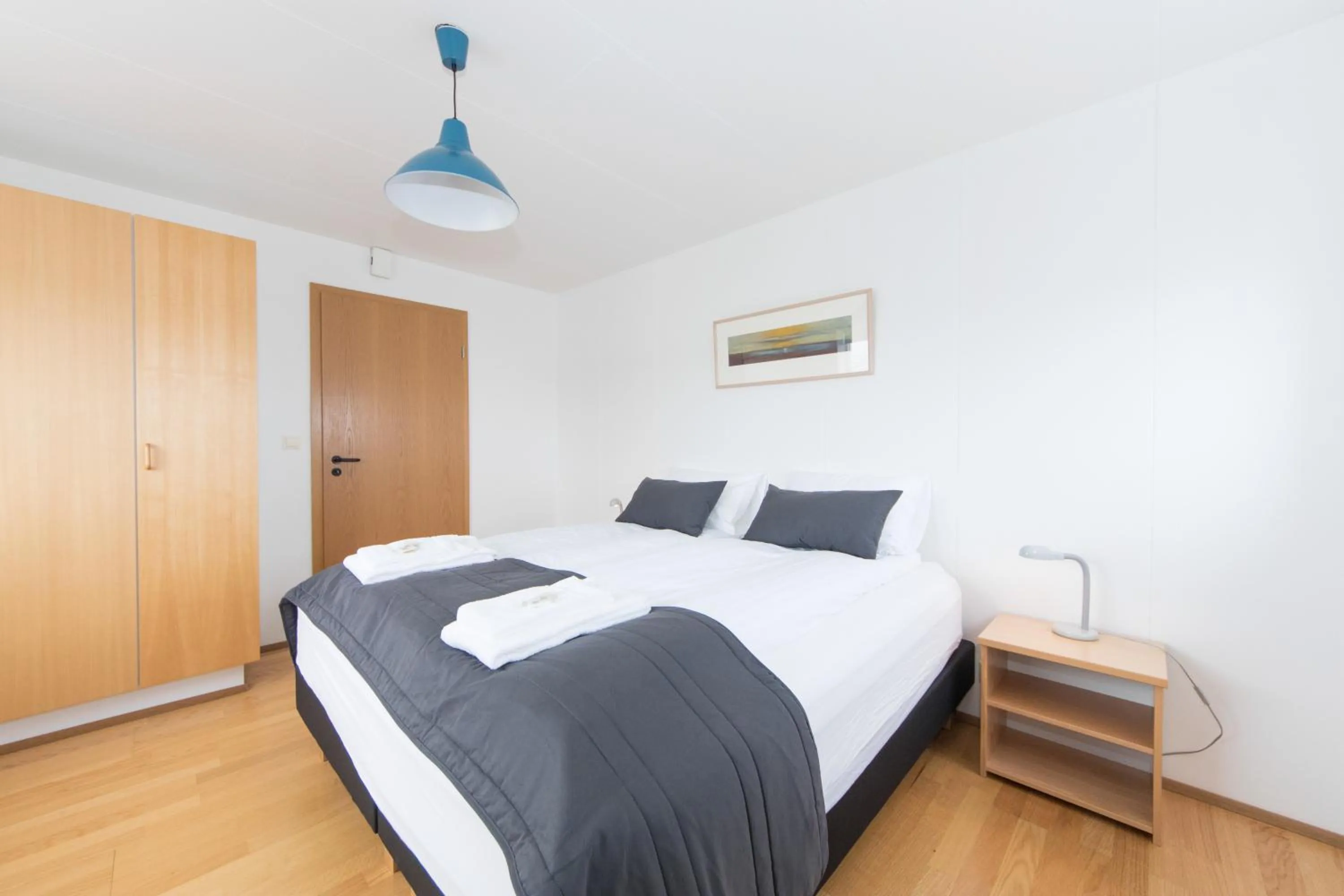 Bed in Hotel Nordurljos