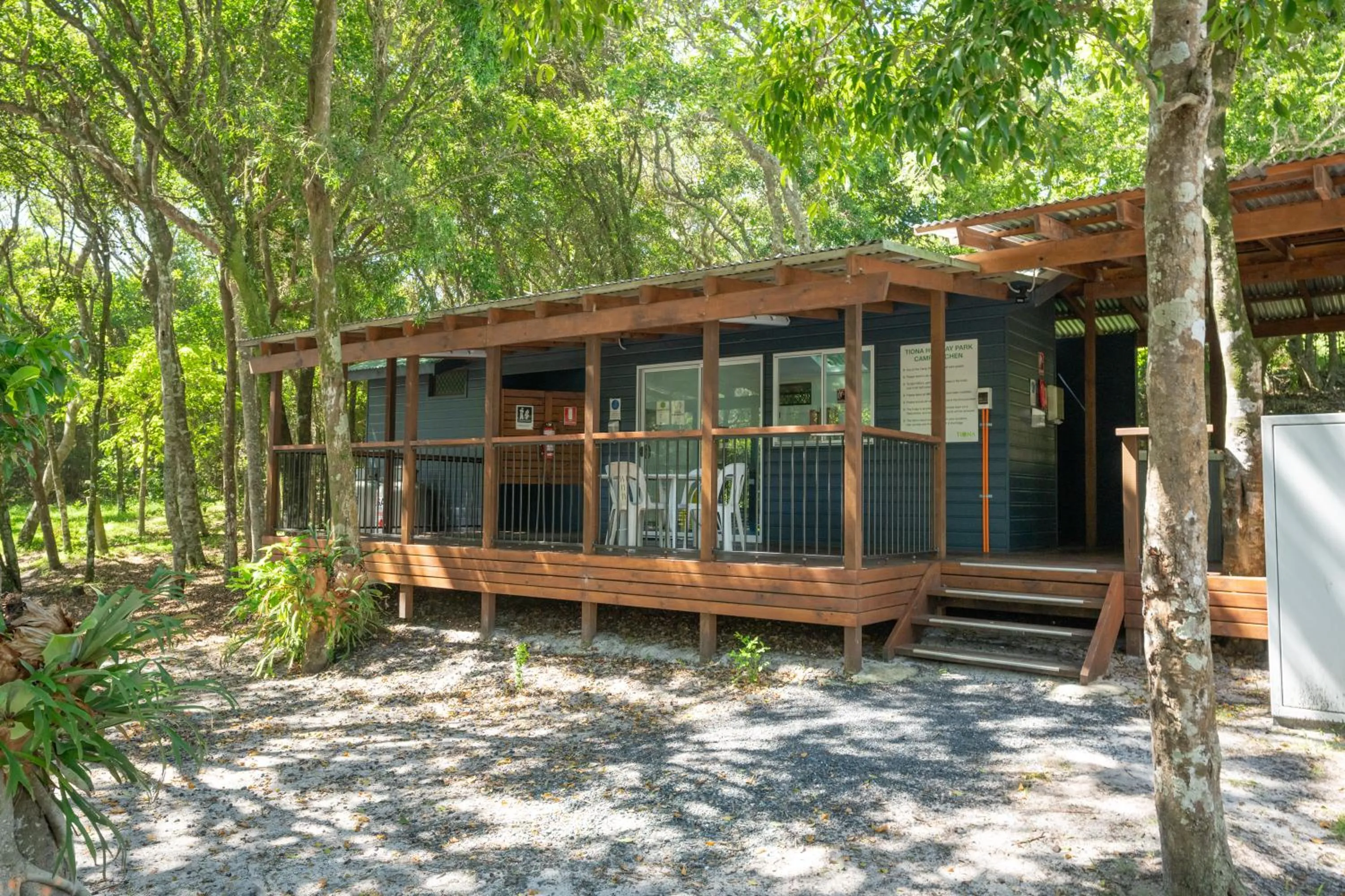 BBQ facilities in Tiona Holiday Park
