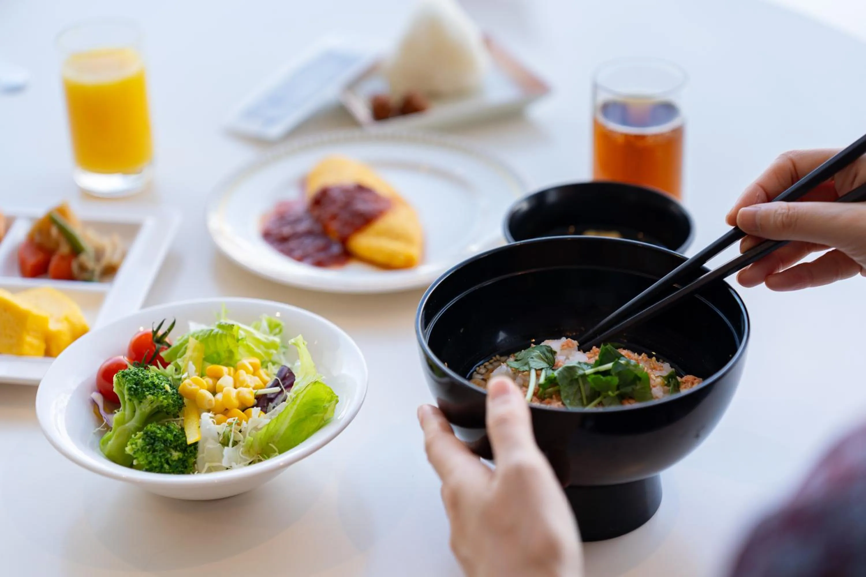 Buffet breakfast in Naeba Prince Hotel