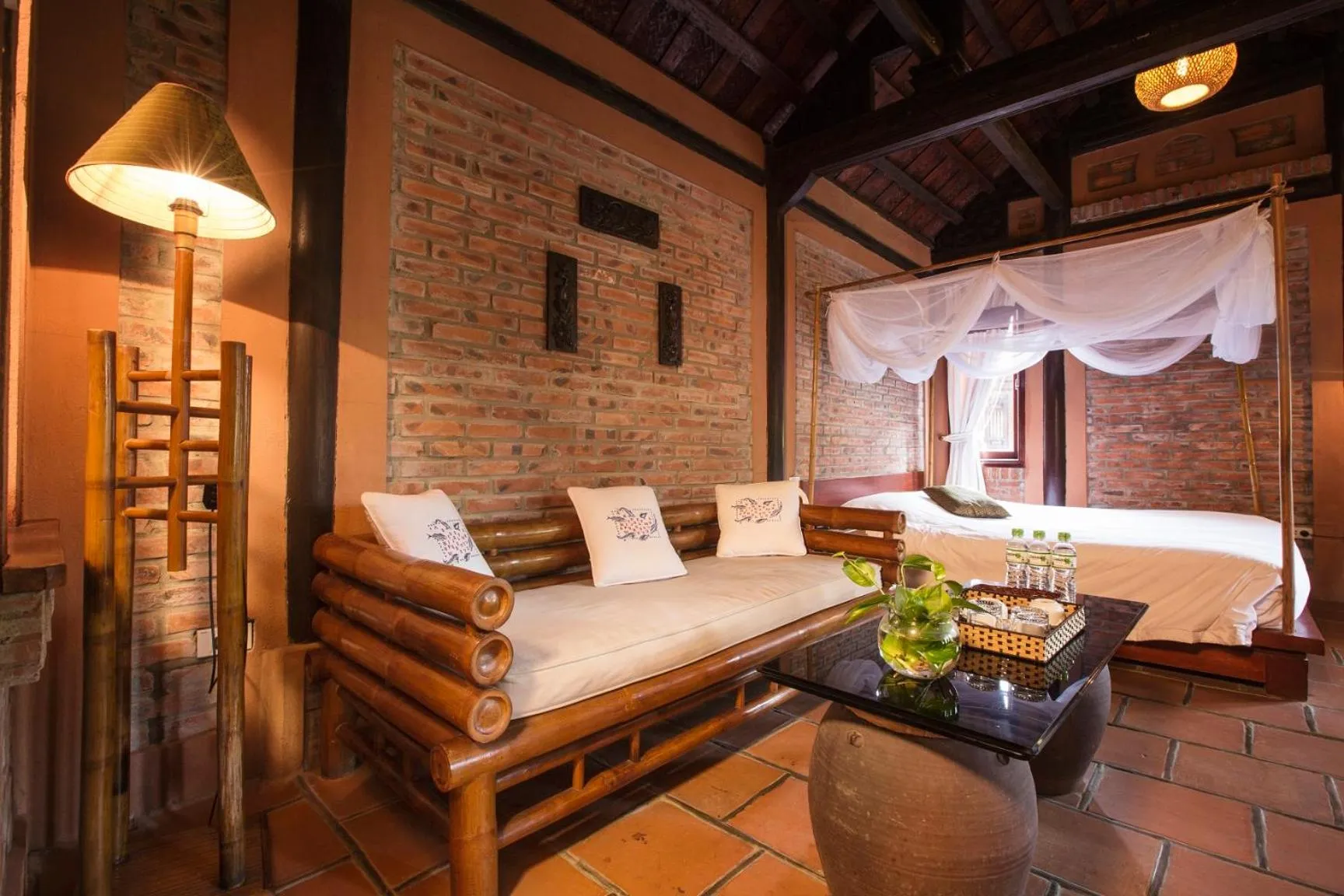 Bed in Van Chai Resort