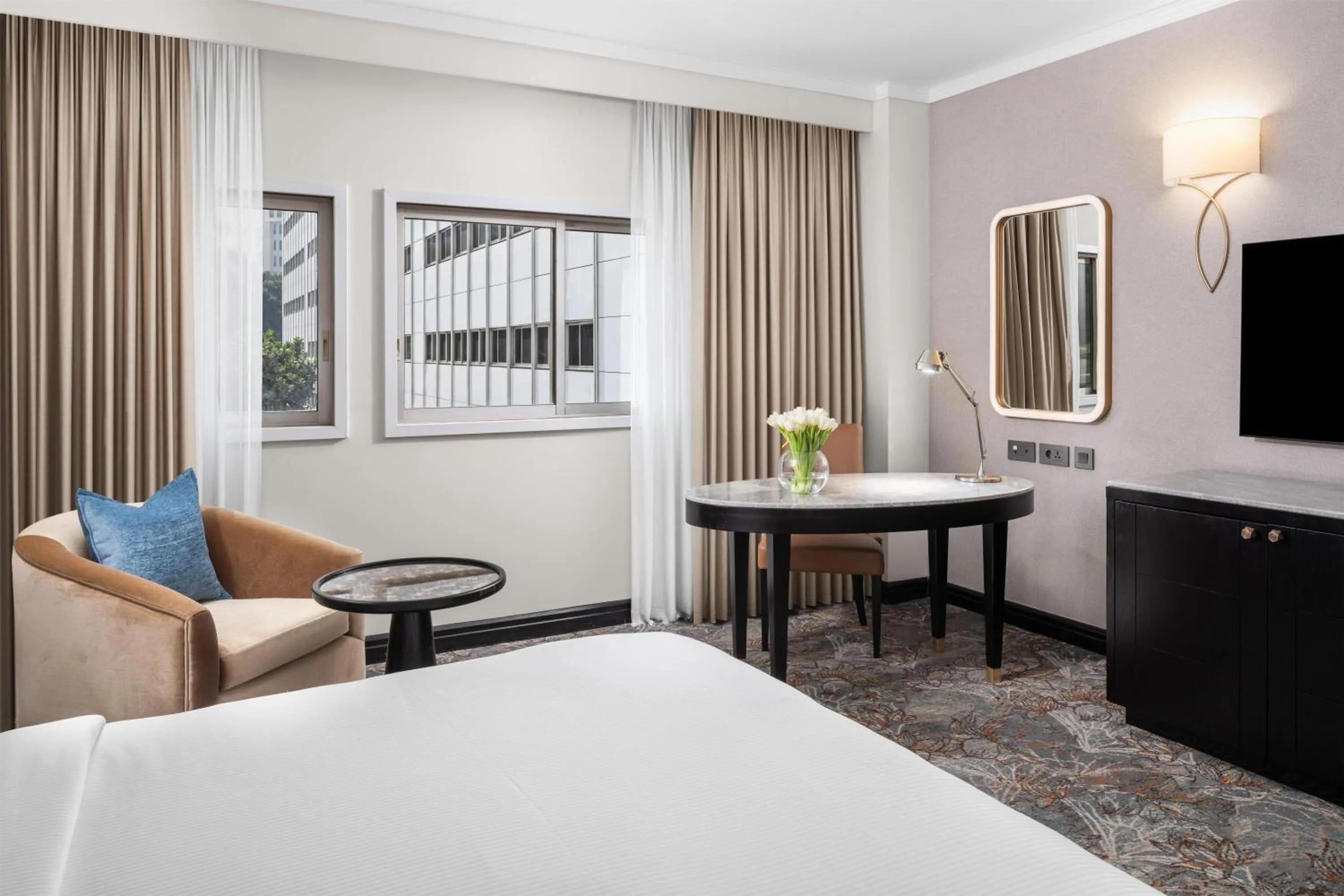 Bed in Hilton Cairo Heliopolis Hotel