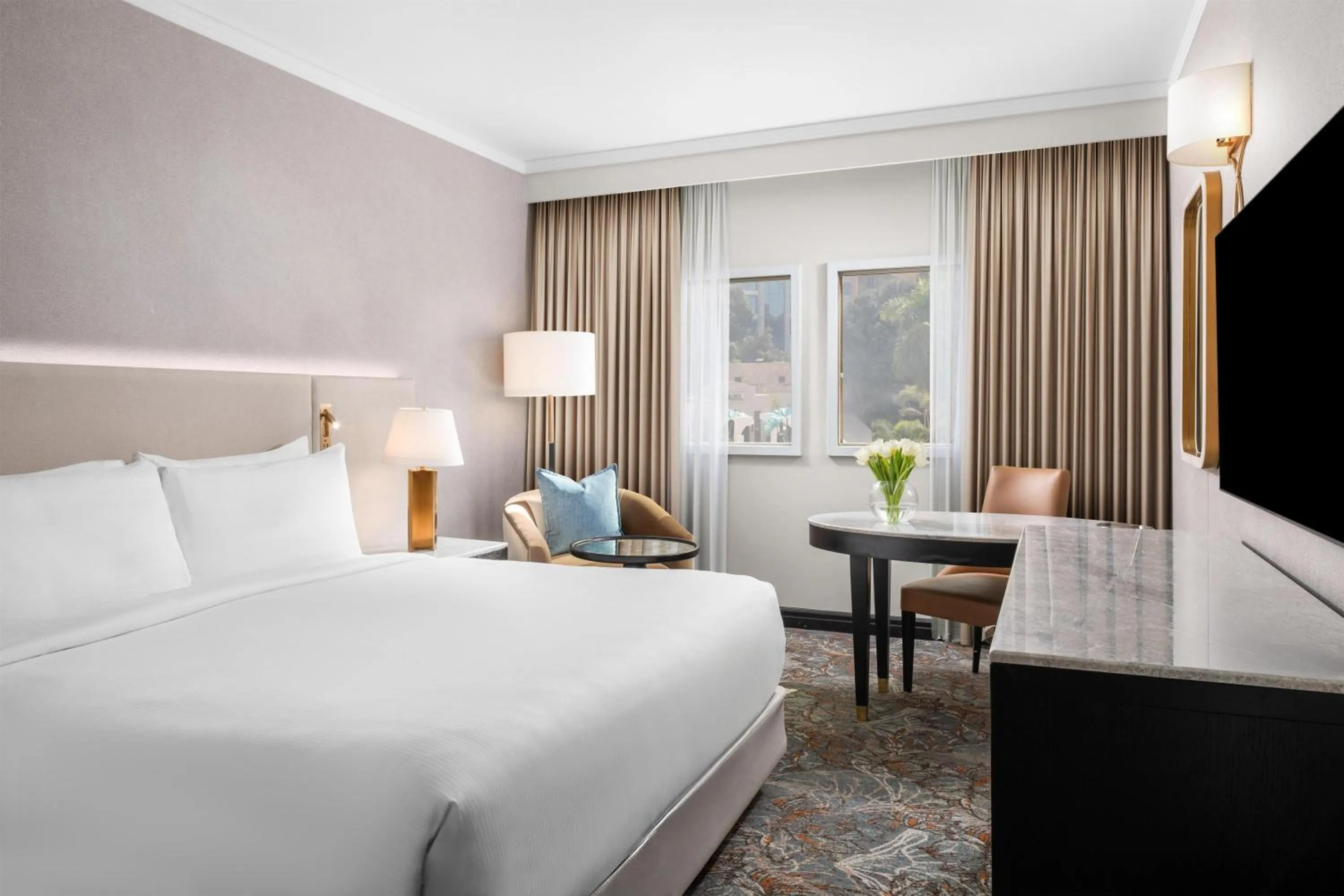 Bed in Hilton Cairo Heliopolis Hotel