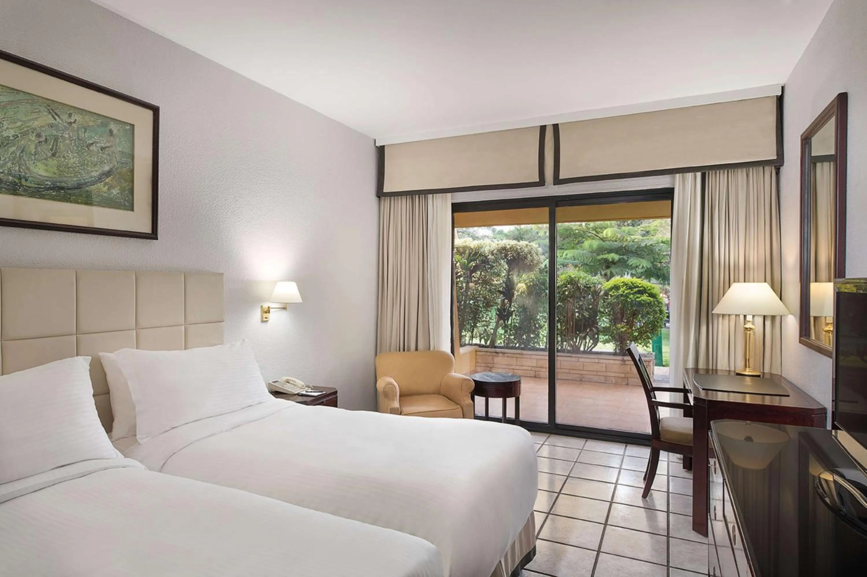 Bed in Hilton Cairo Heliopolis Hotel