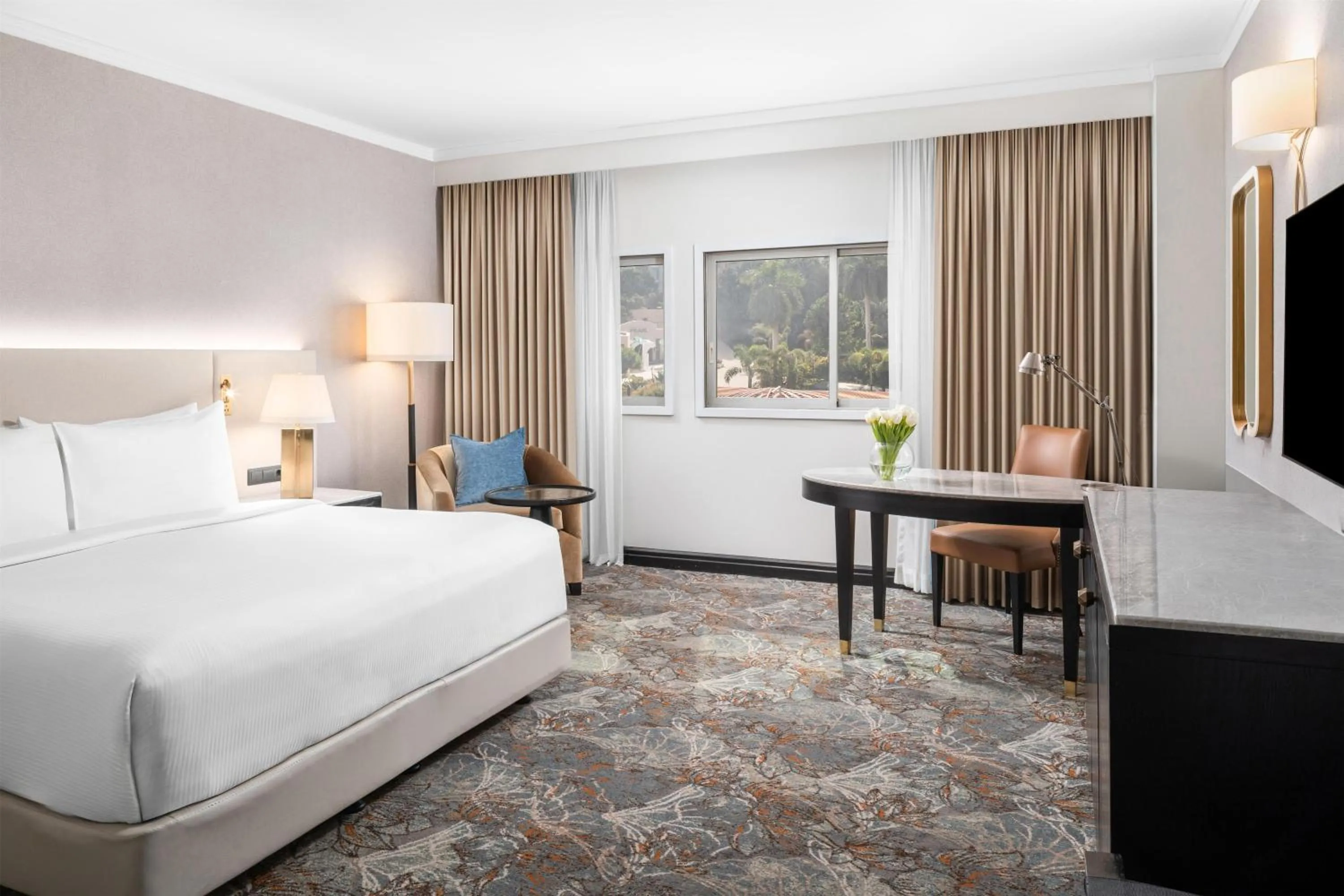 Bed in Hilton Cairo Heliopolis Hotel