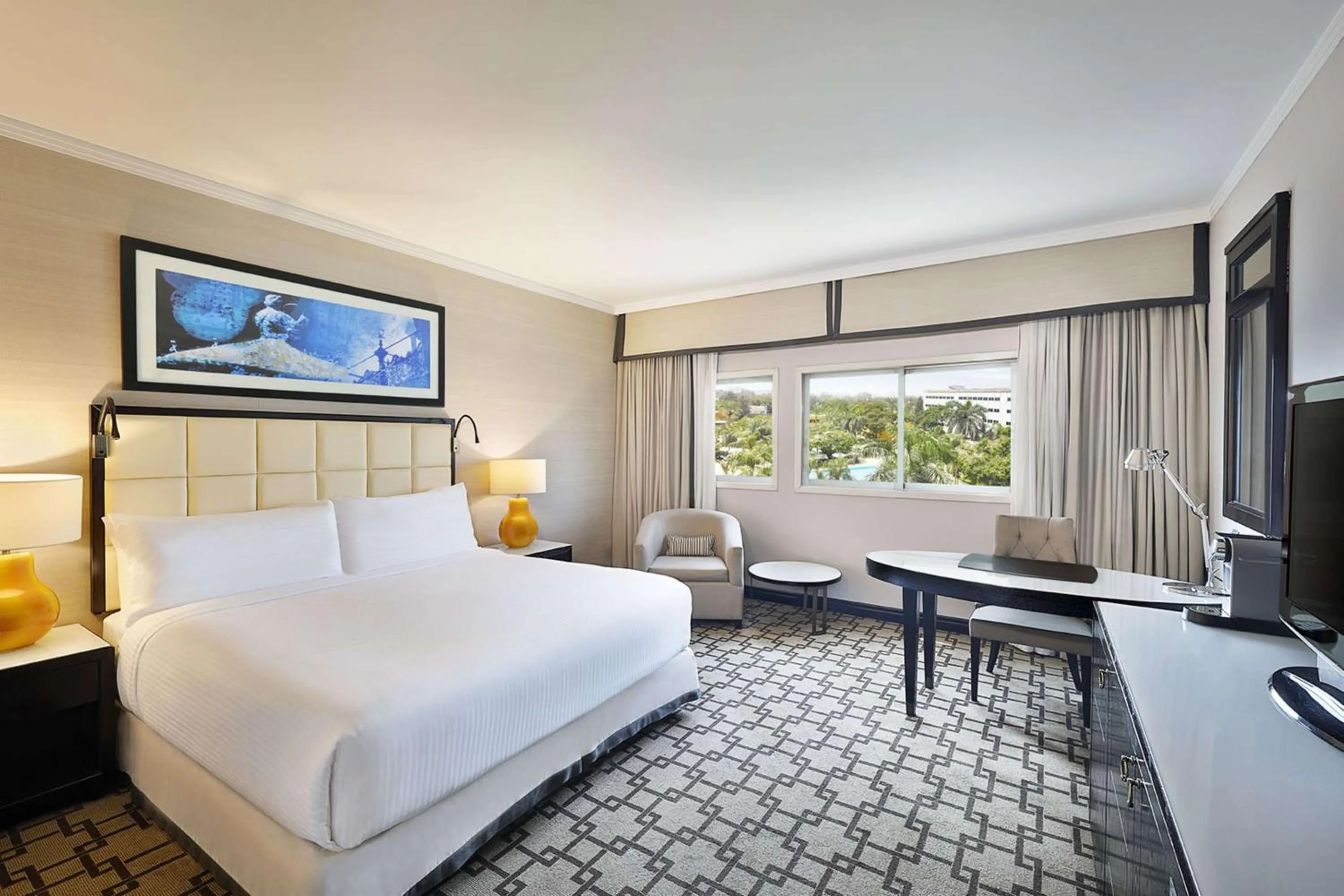 Bed in Hilton Cairo Heliopolis Hotel