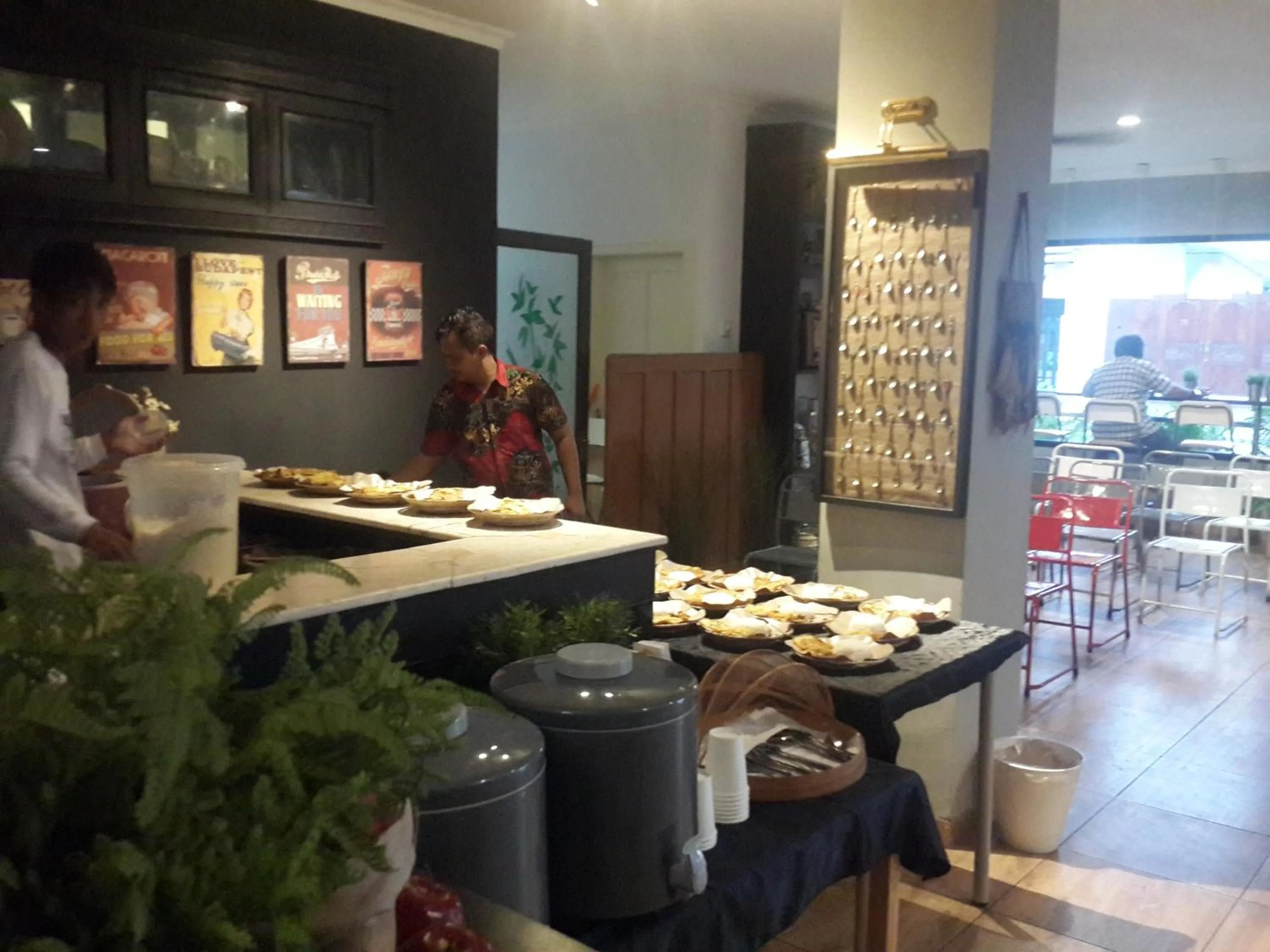 Asian breakfast in Manggolo Homestay Syariah