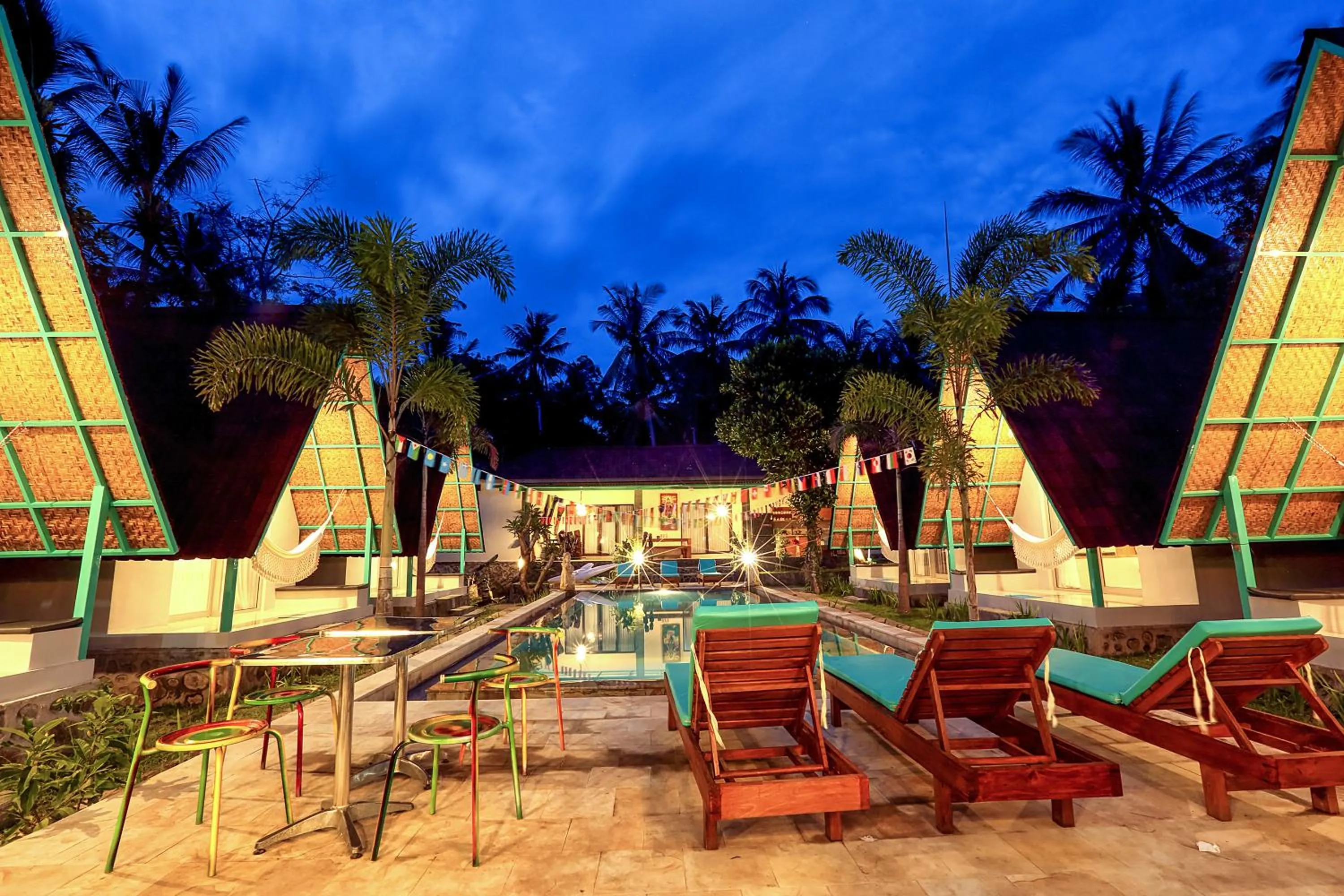 Swimming pool in Makarma Resort Lombok