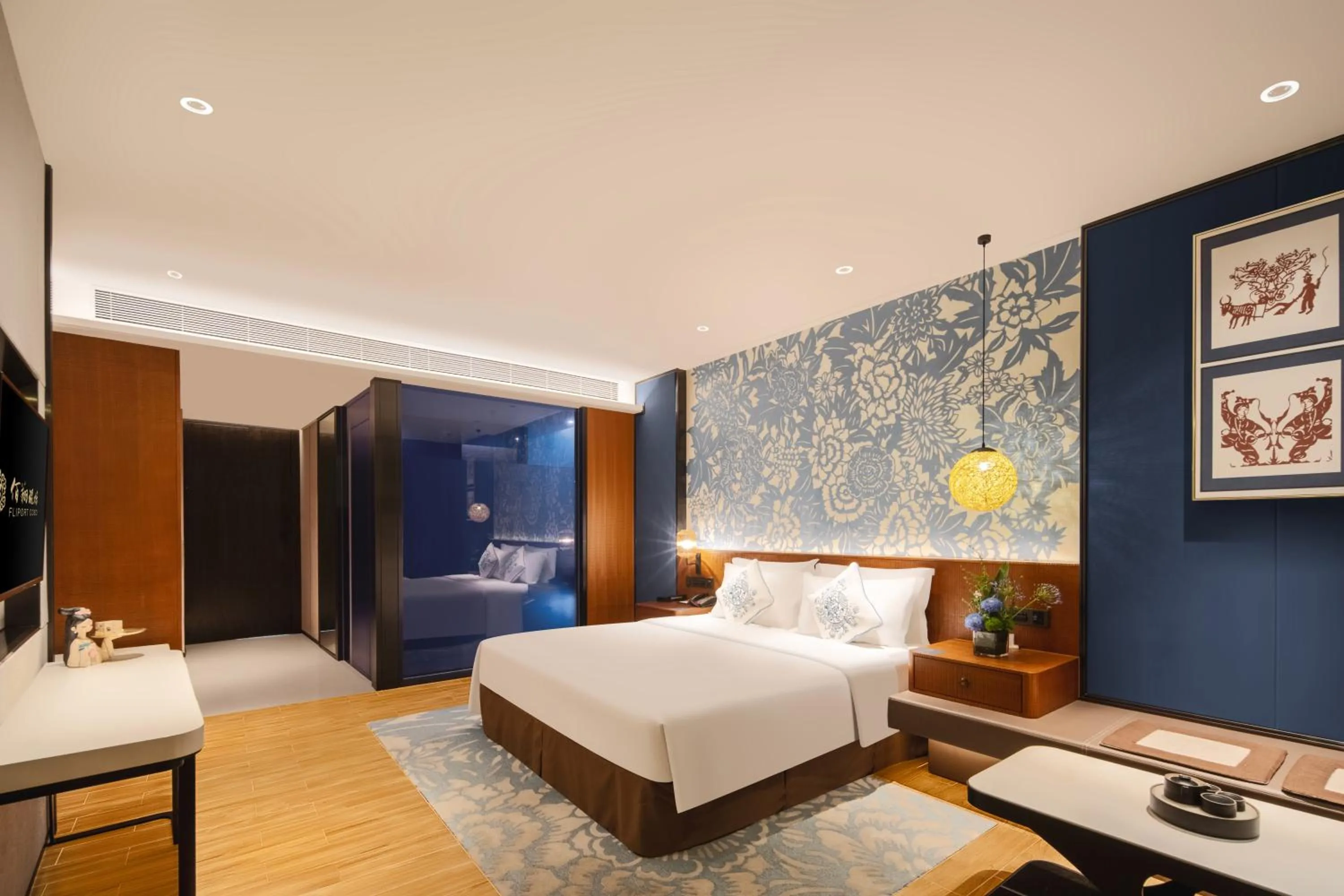 Bedroom, Bed in Hisilk Artwork Center Fliport Coso Hotel