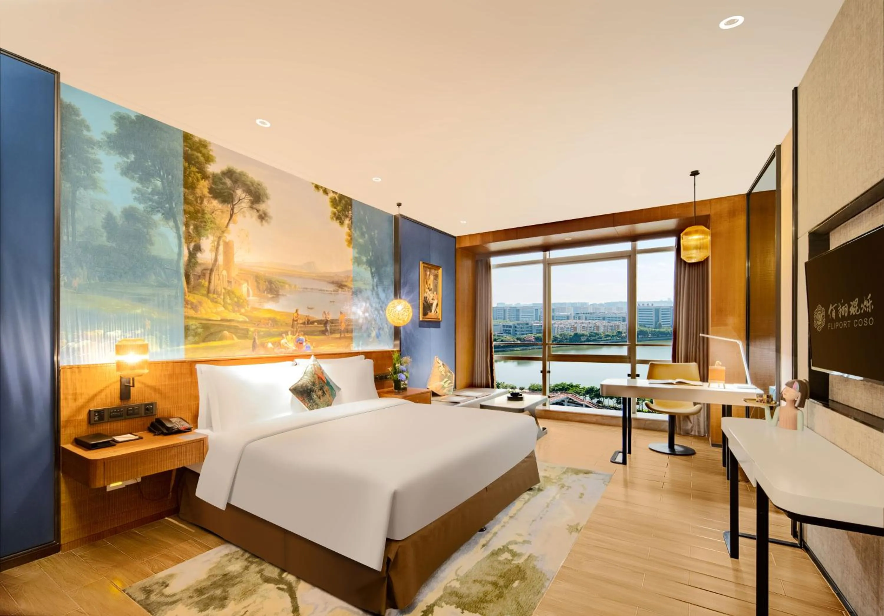 Bedroom, Bed in Hisilk Artwork Center Fliport Coso Hotel
