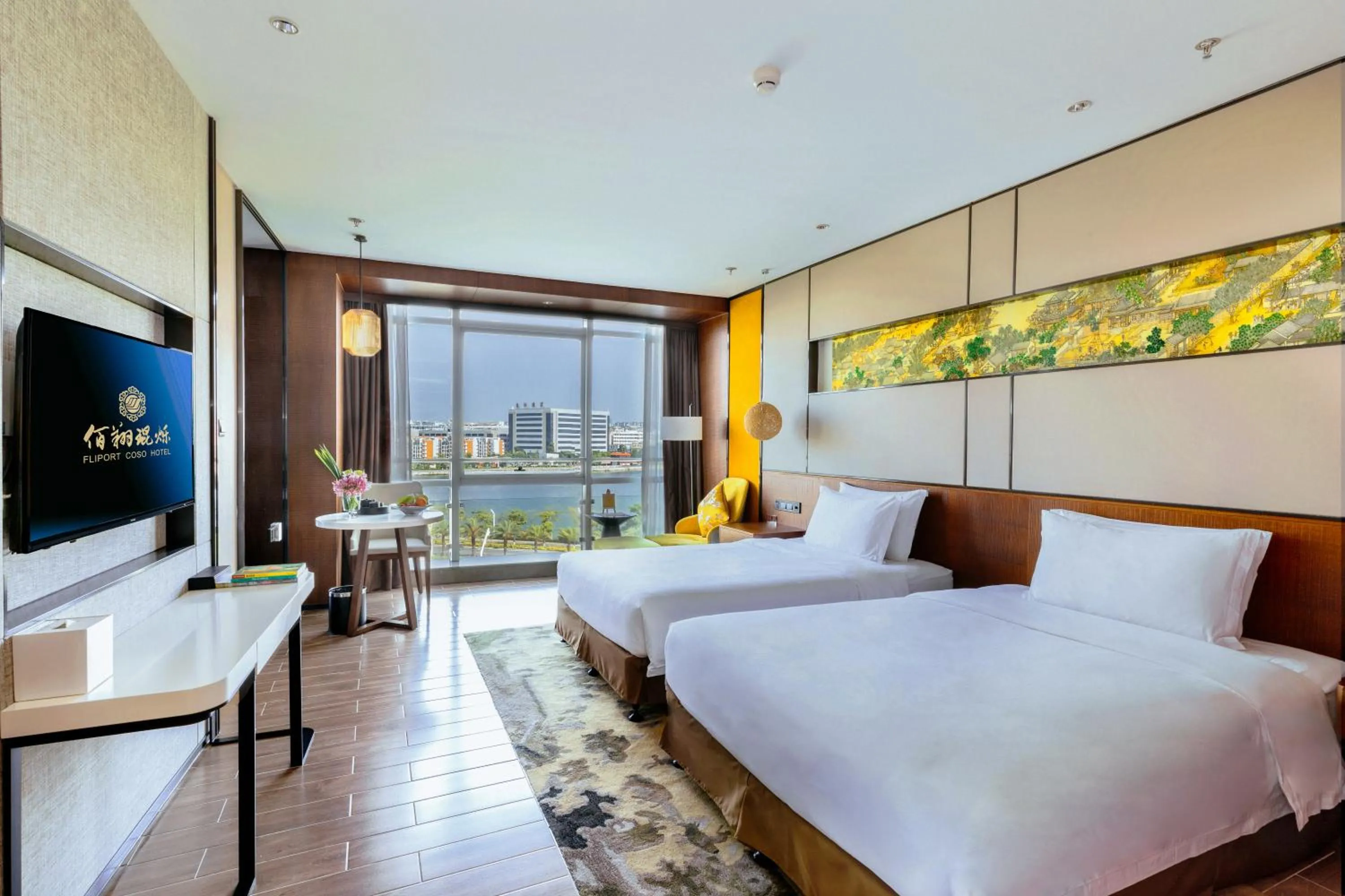 Bedroom, Bed in Hisilk Artwork Center Fliport Coso Hotel