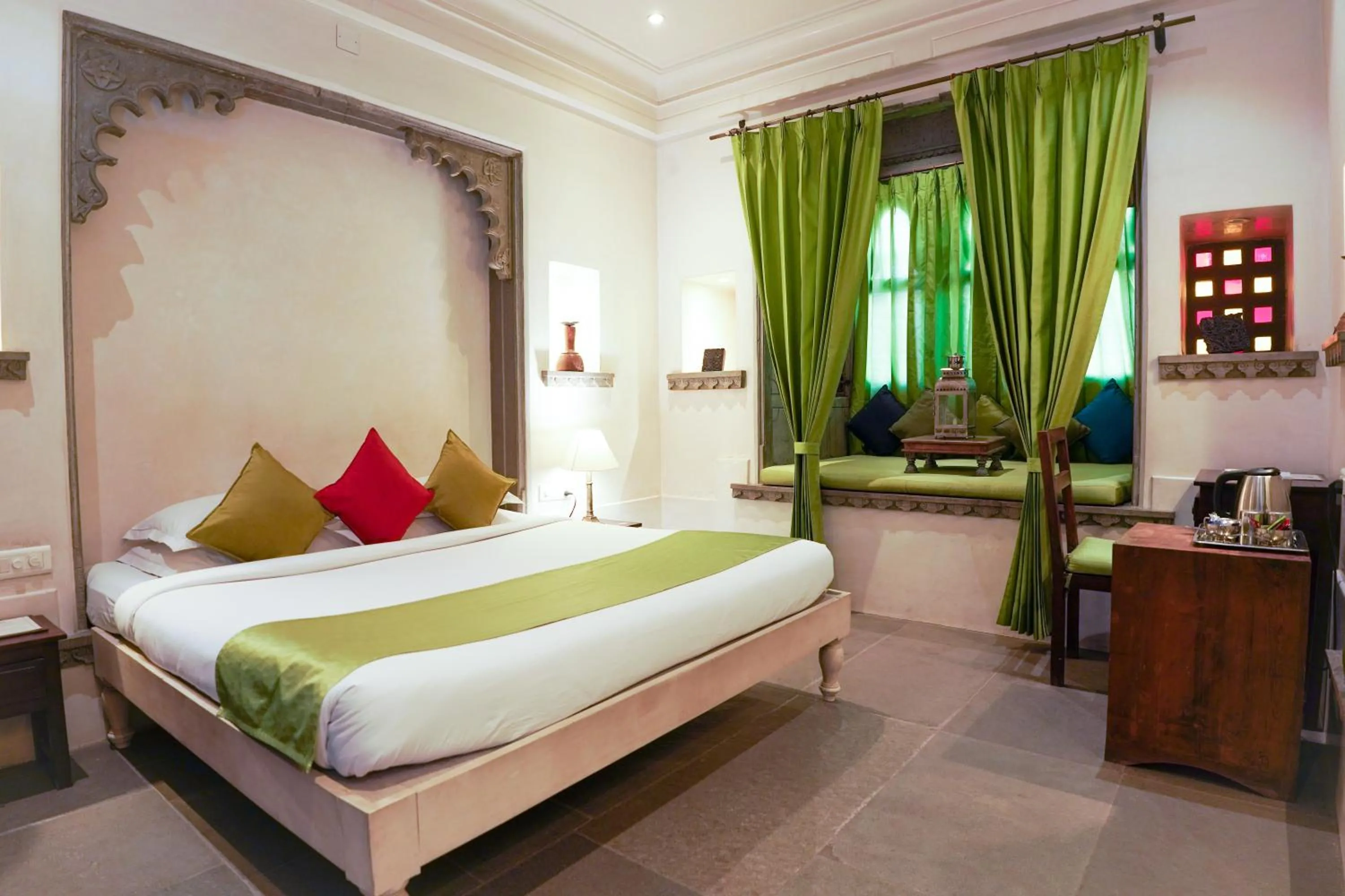 Bedroom, Bed in Madri Haveli