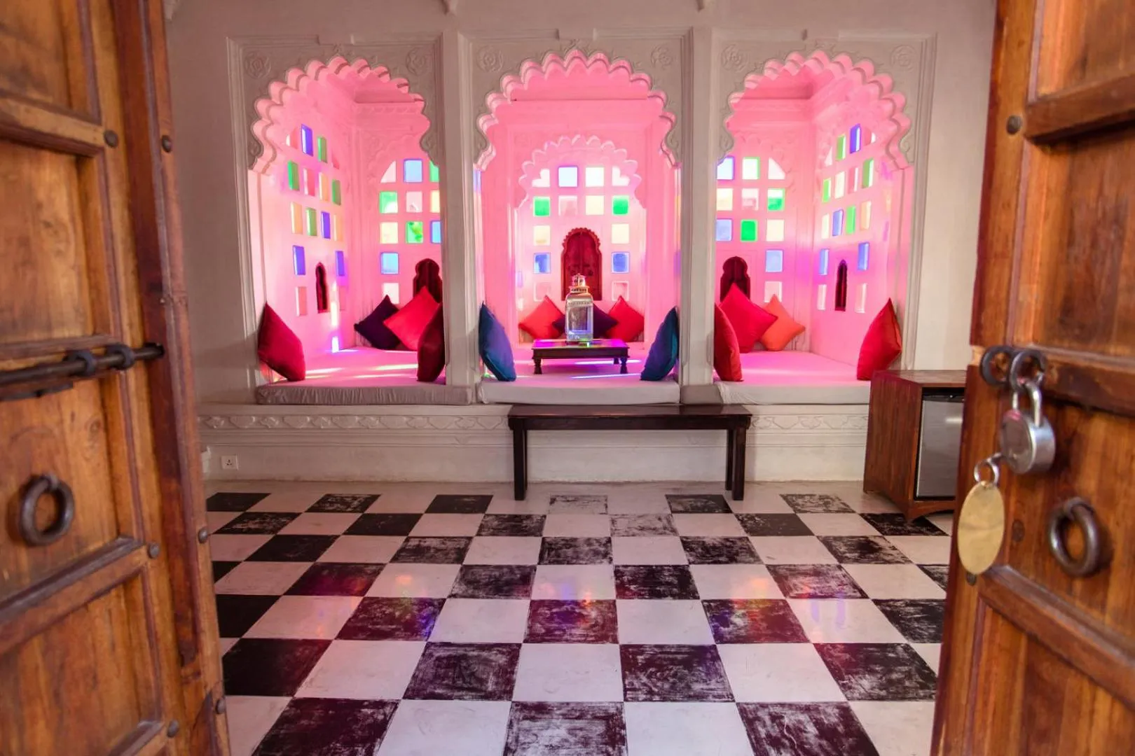 Seating area in Madri Haveli