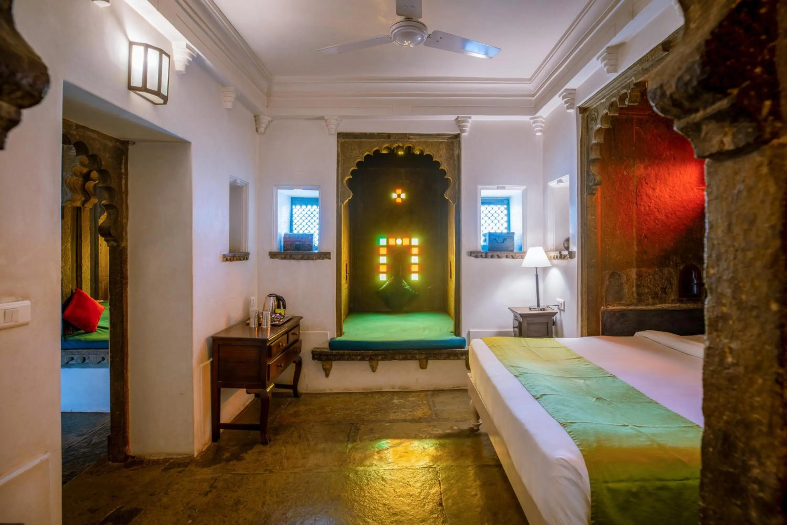 Bedroom, Bed in Madri Haveli