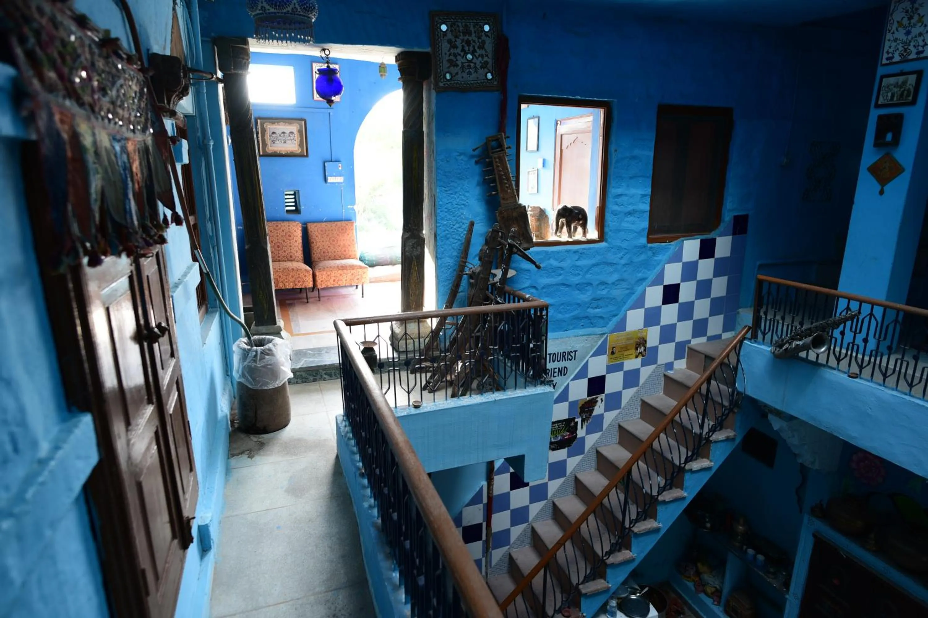 Seating area in Yogis Guest House