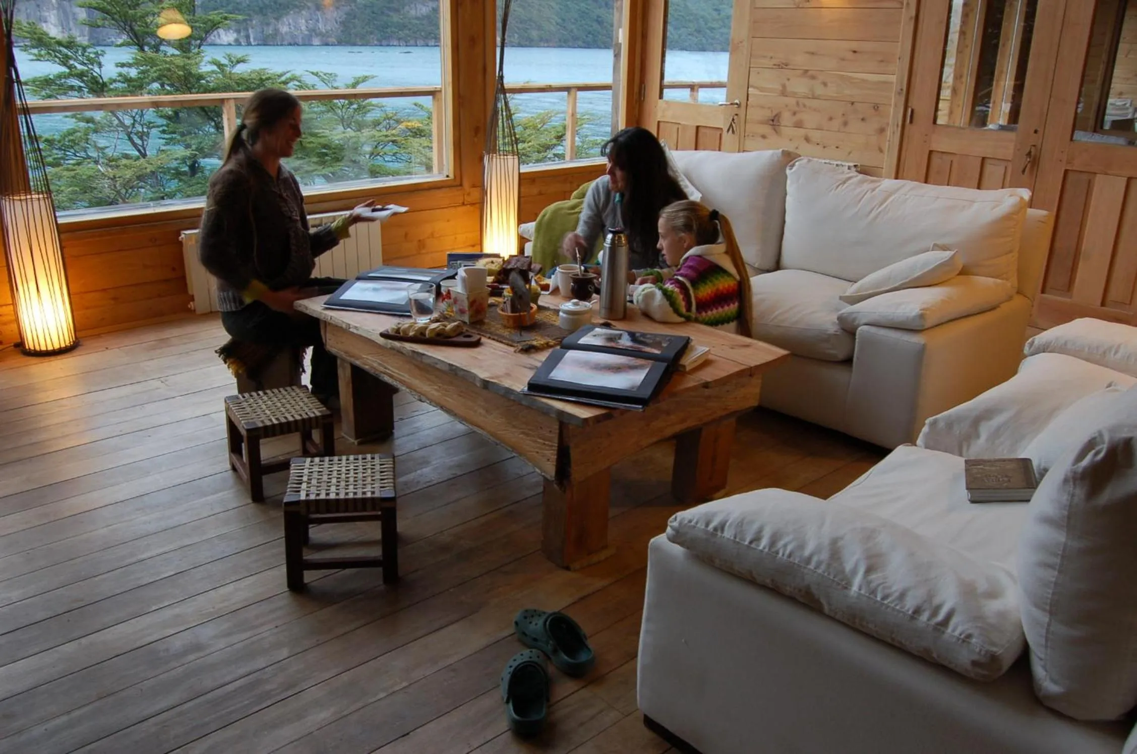 Lobby or reception in Aguas Arriba Lodge