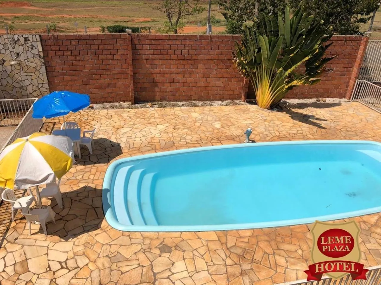 Pool view in Leme Plaza Hotel