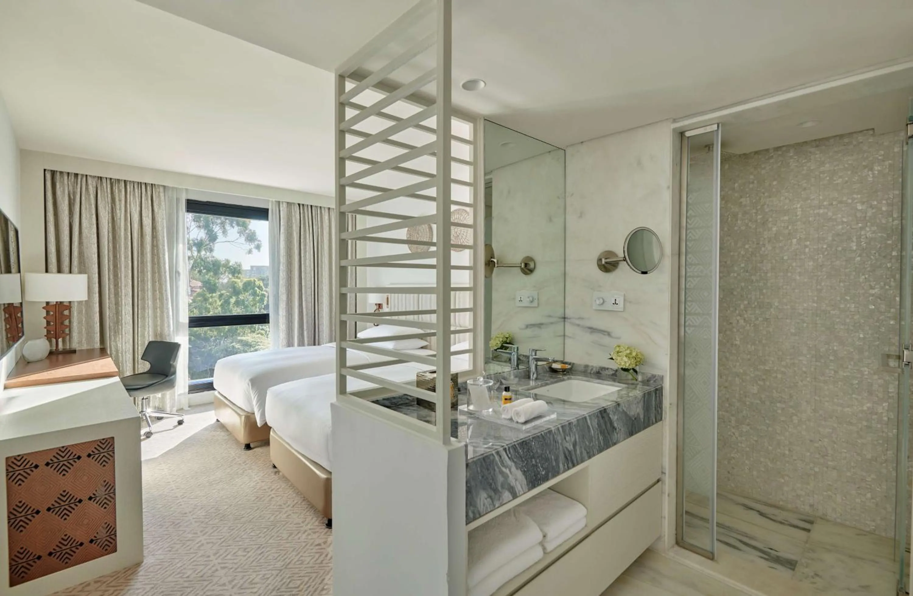 Bathroom, Bed in Hyatt Regency Addis Ababa