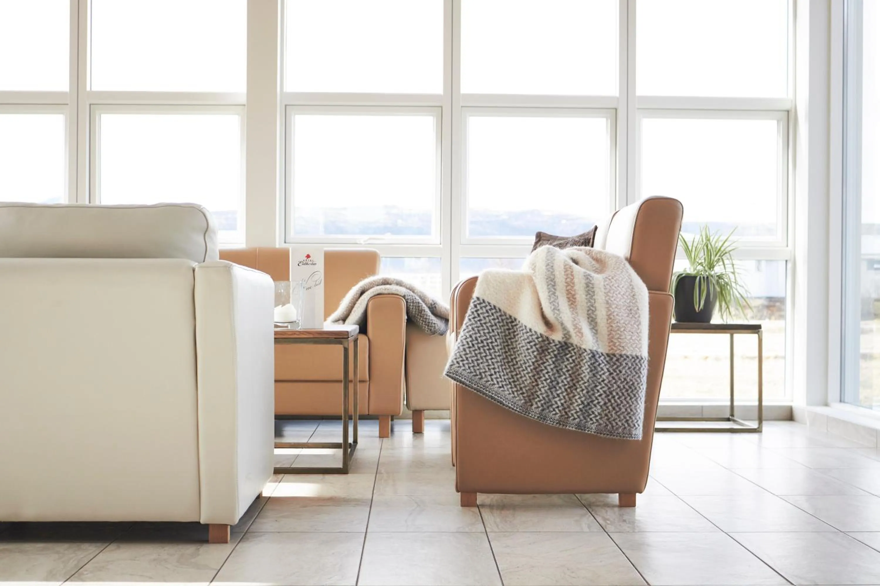 Lobby or reception in Hótel Eldhestar