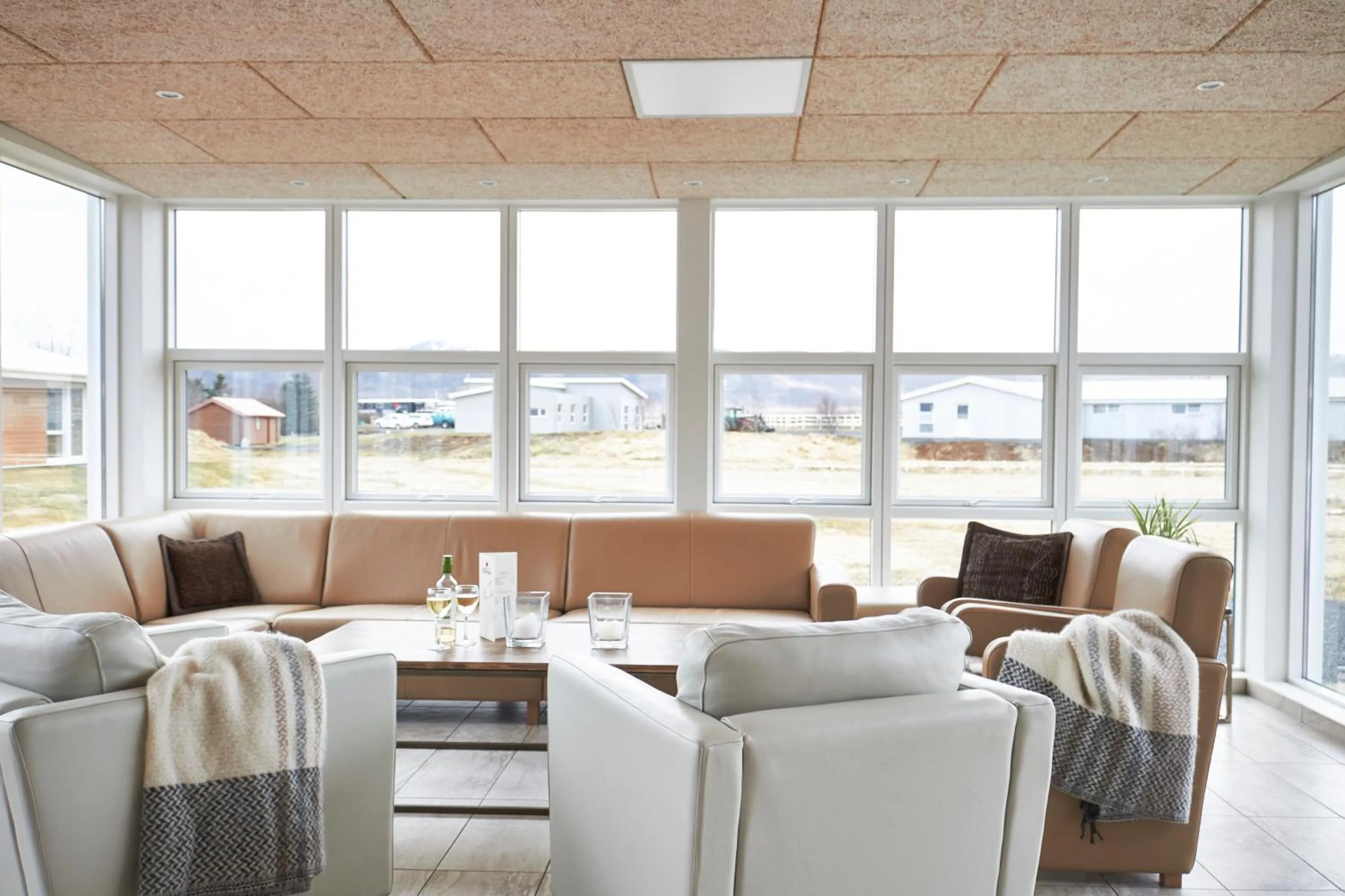 Lounge or bar in Hótel Eldhestar