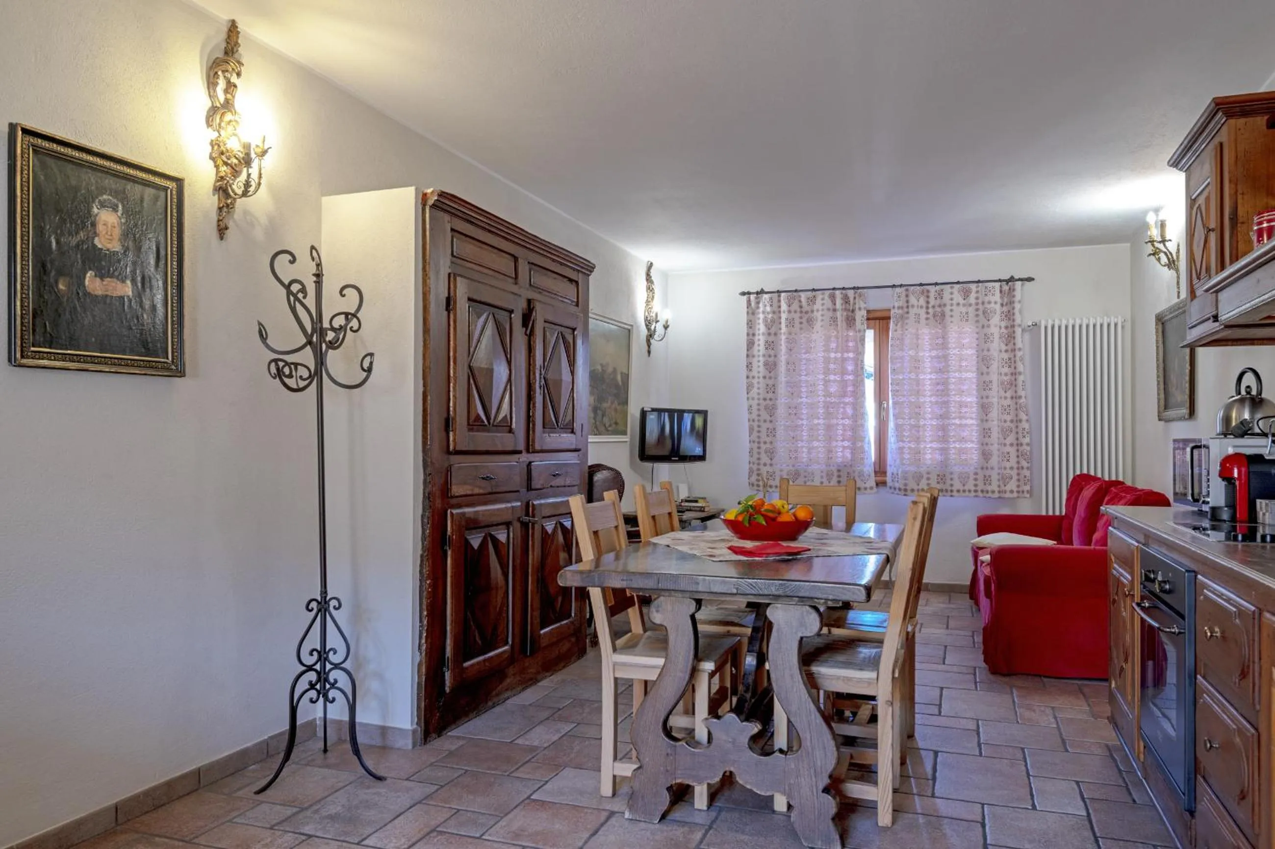 Seating area in Au Petit Chevrot