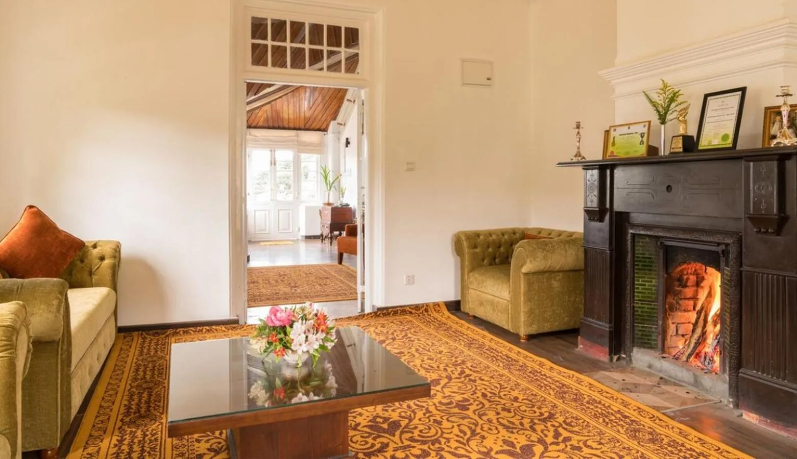 Lobby or reception in The Clovelly Bungalow