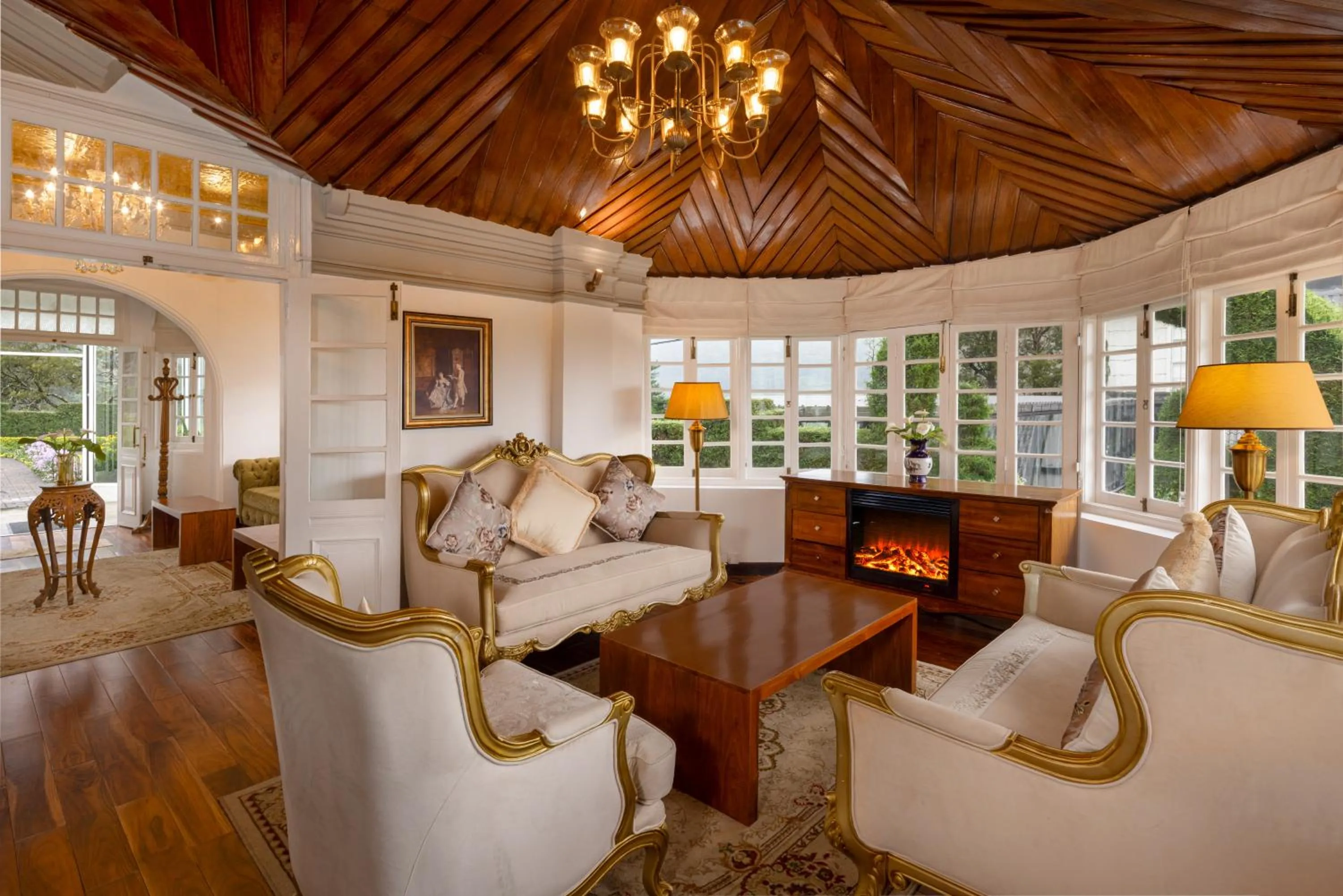 Seating area in The Clovelly Bungalow