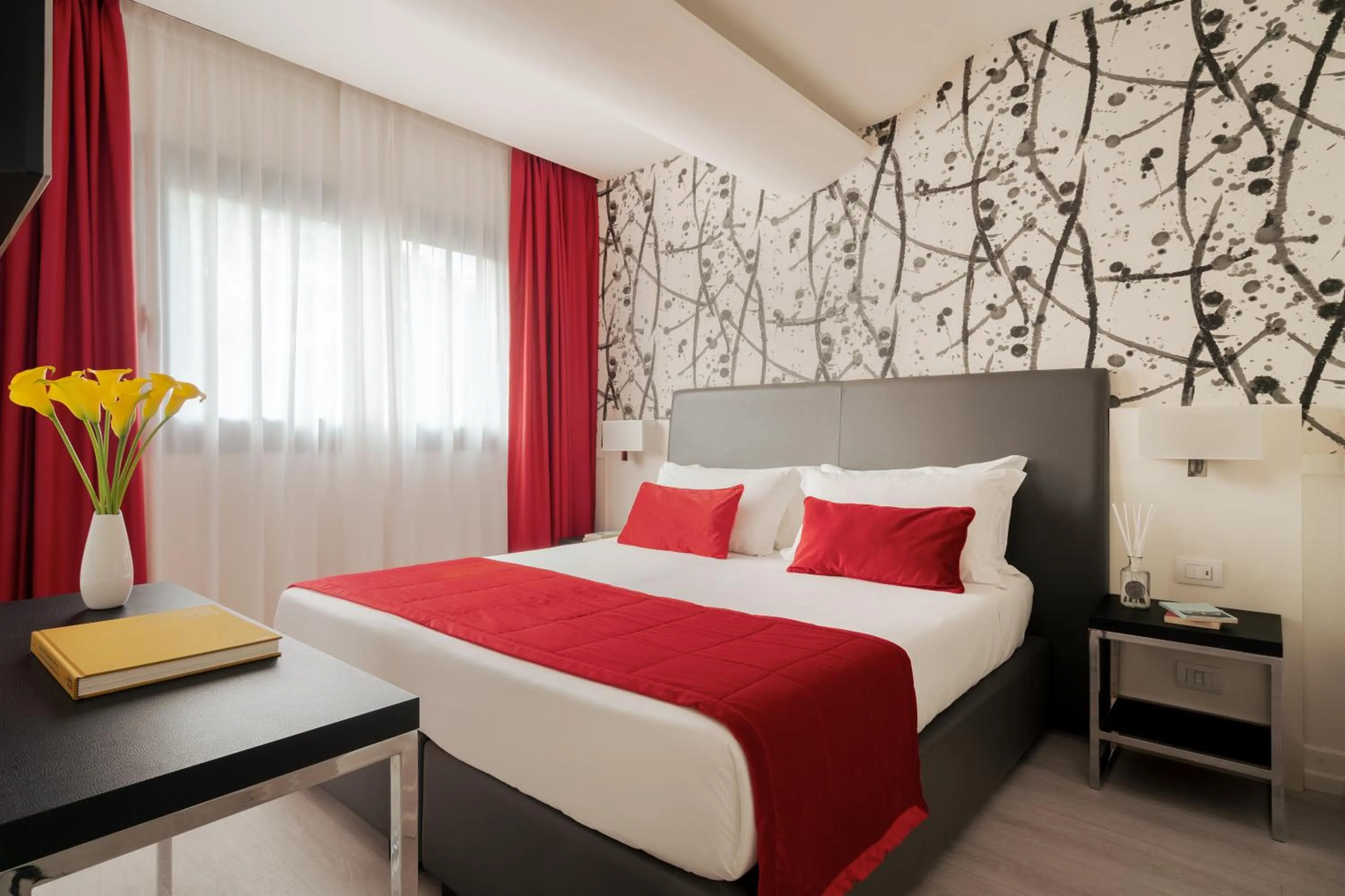 Bed in Hotel American Palace Eur