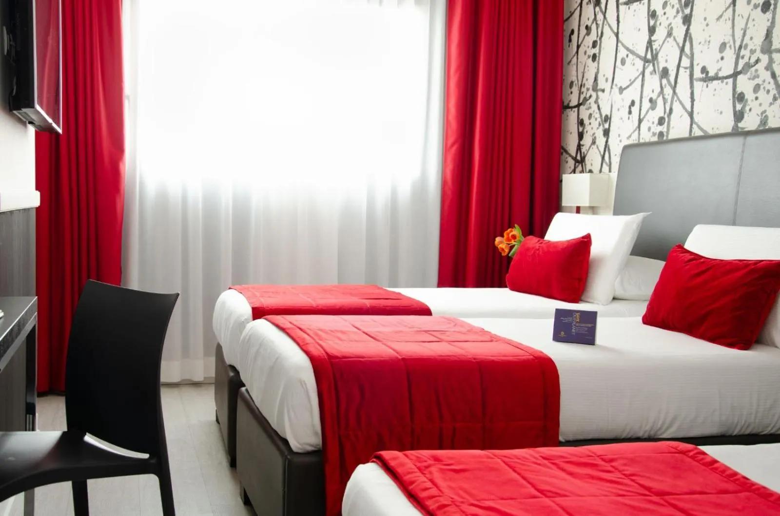 Bed in Hotel American Palace Eur