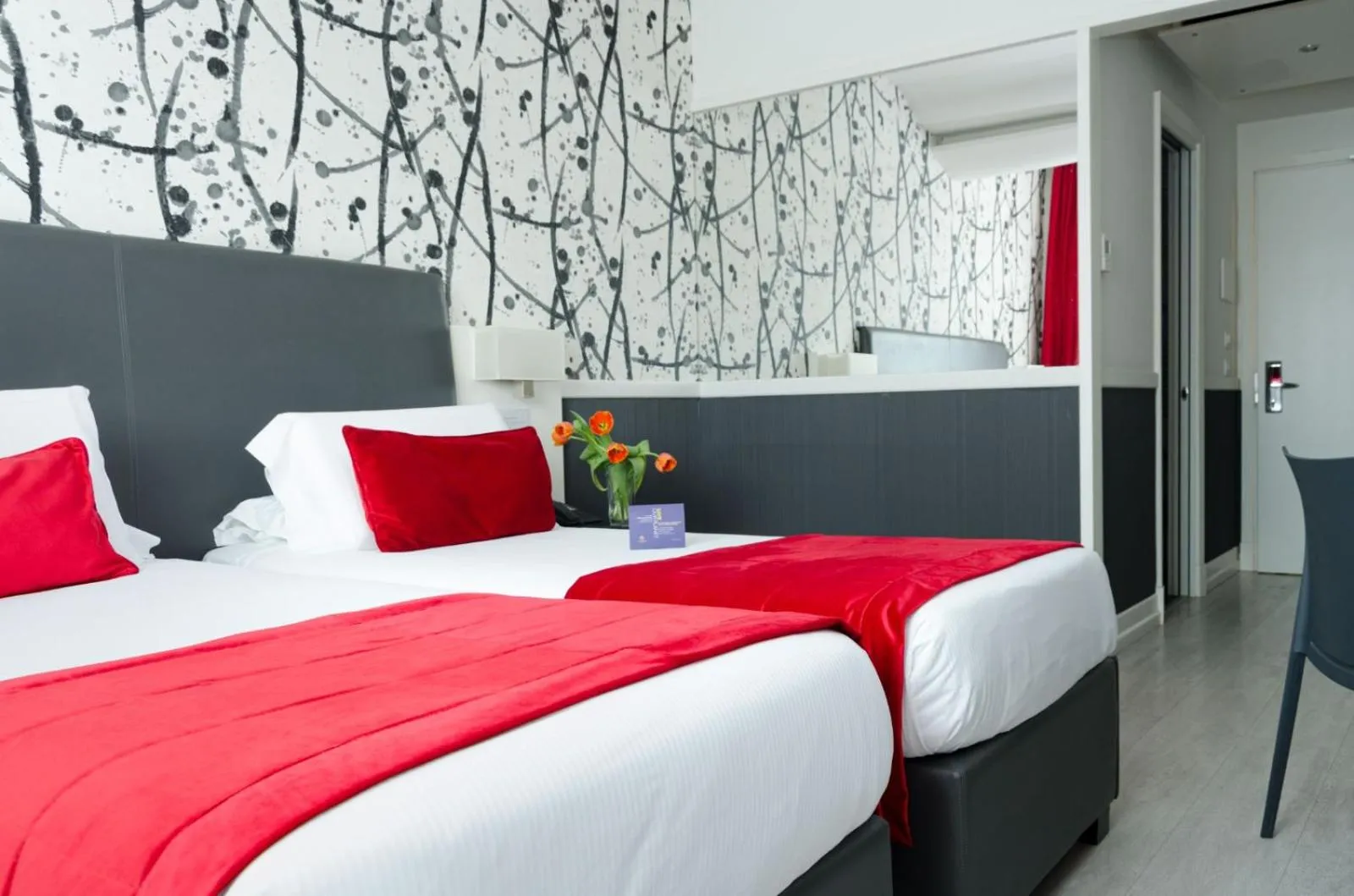 Bed in Hotel American Palace Eur