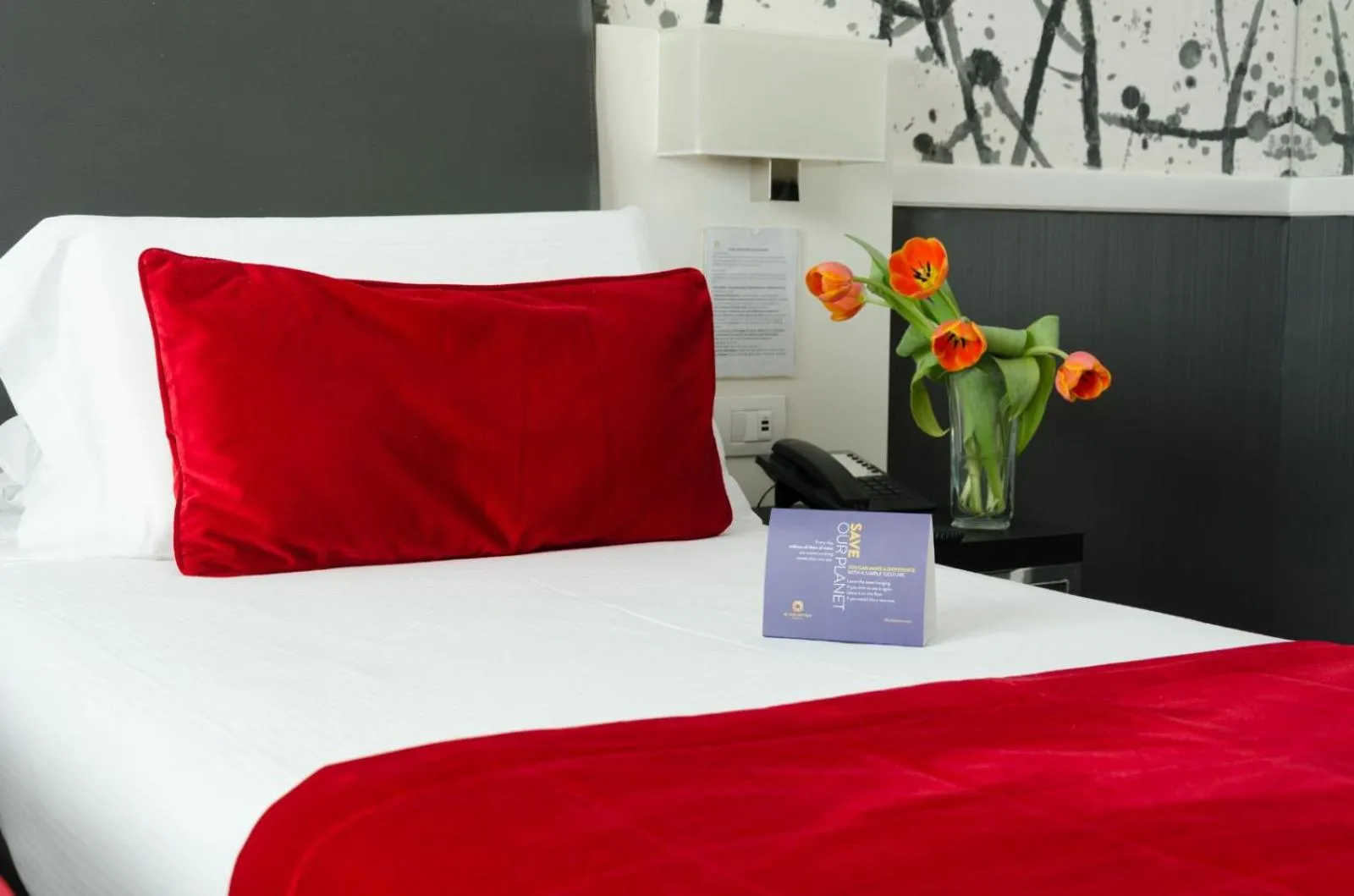 Bed in Hotel American Palace Eur