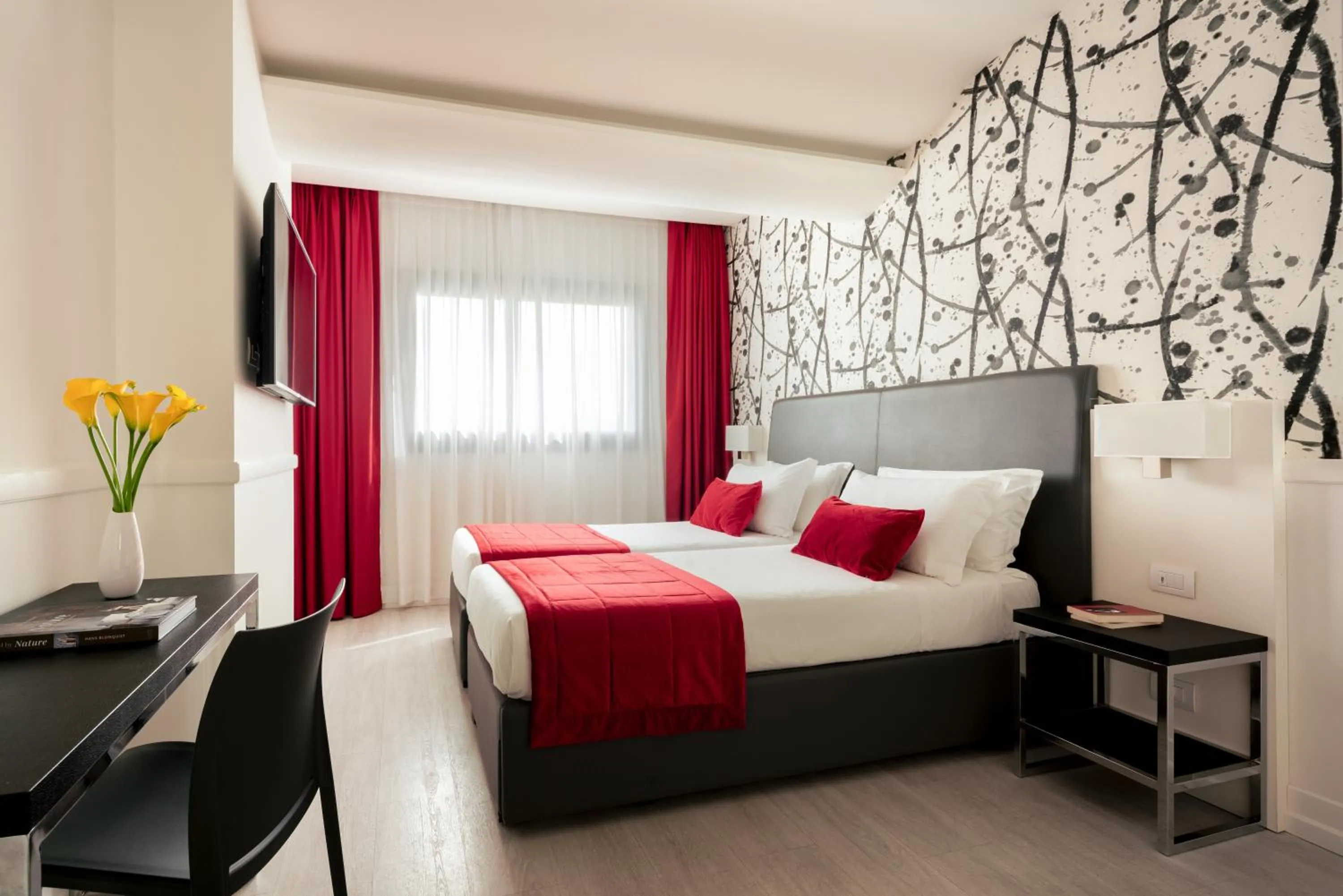 Bed in Hotel American Palace Eur