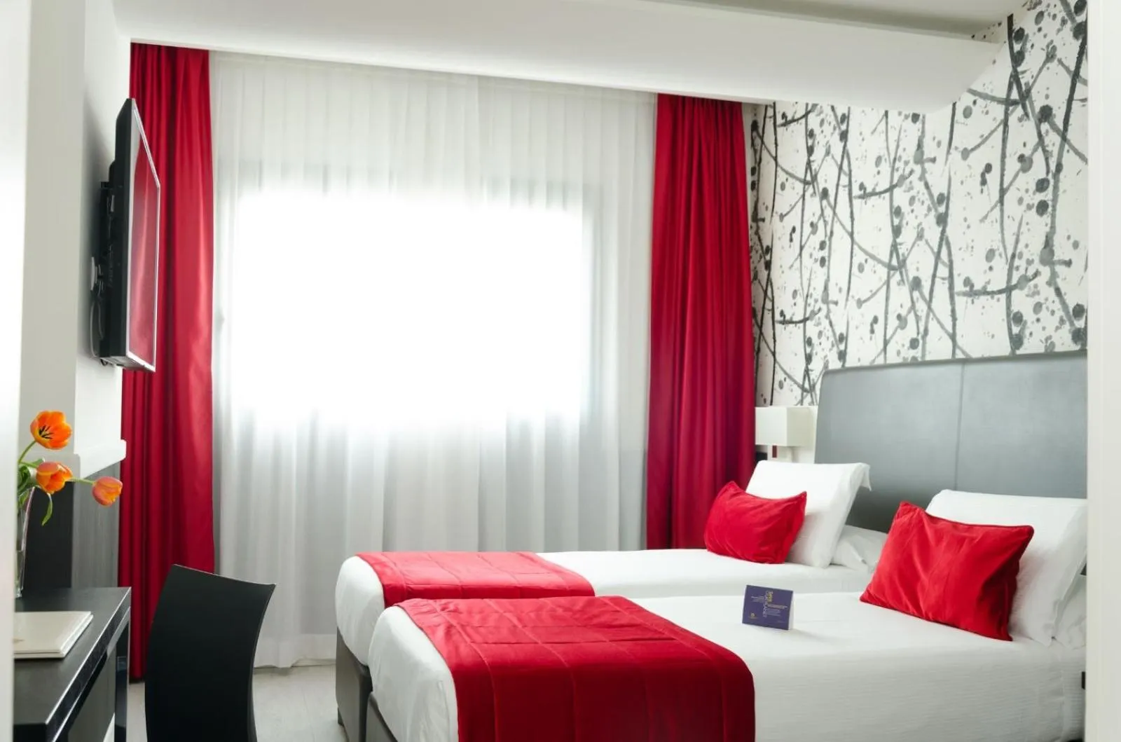 Bed in Hotel American Palace Eur