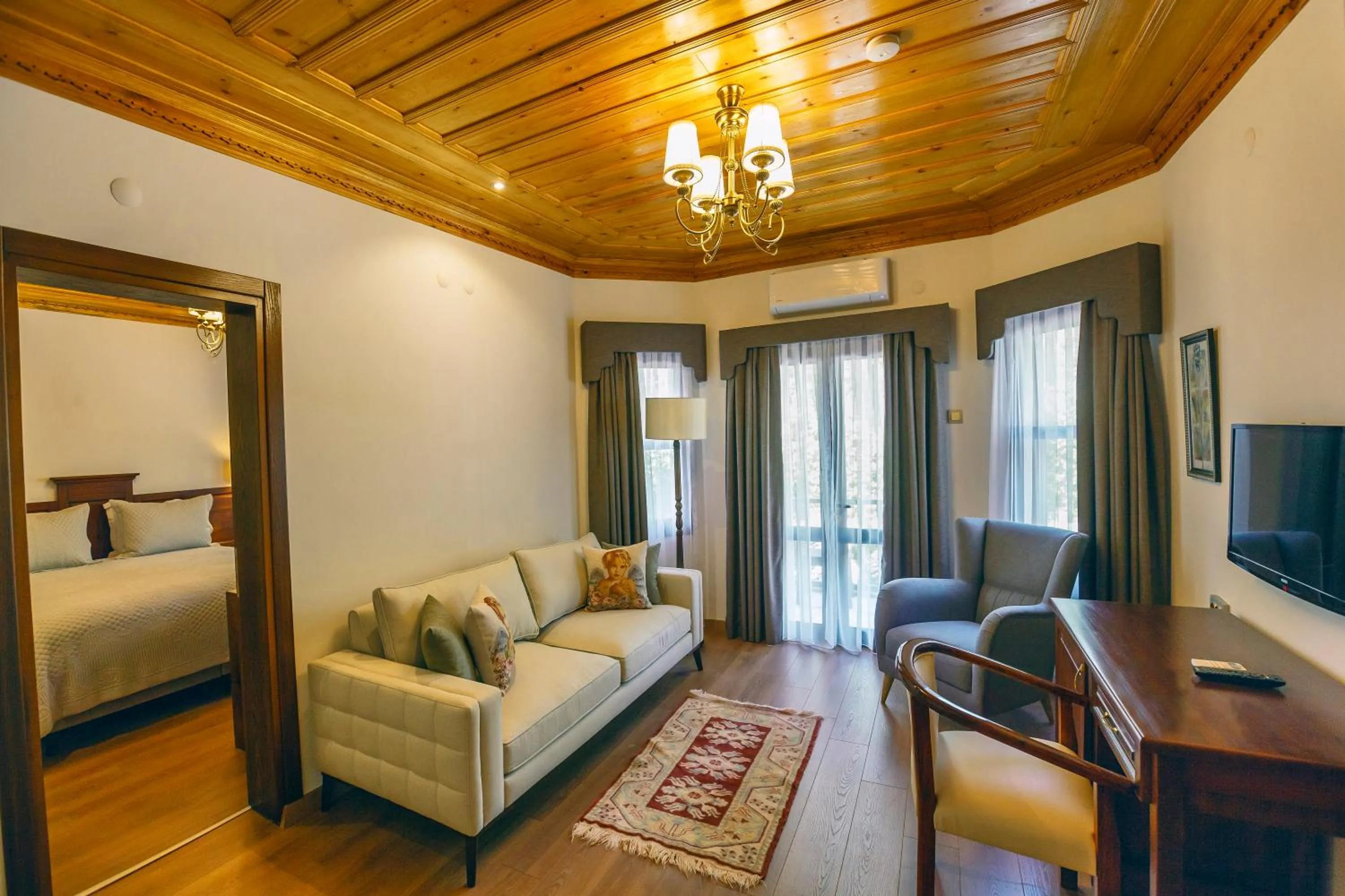 Seating area in Yucelen Hotel