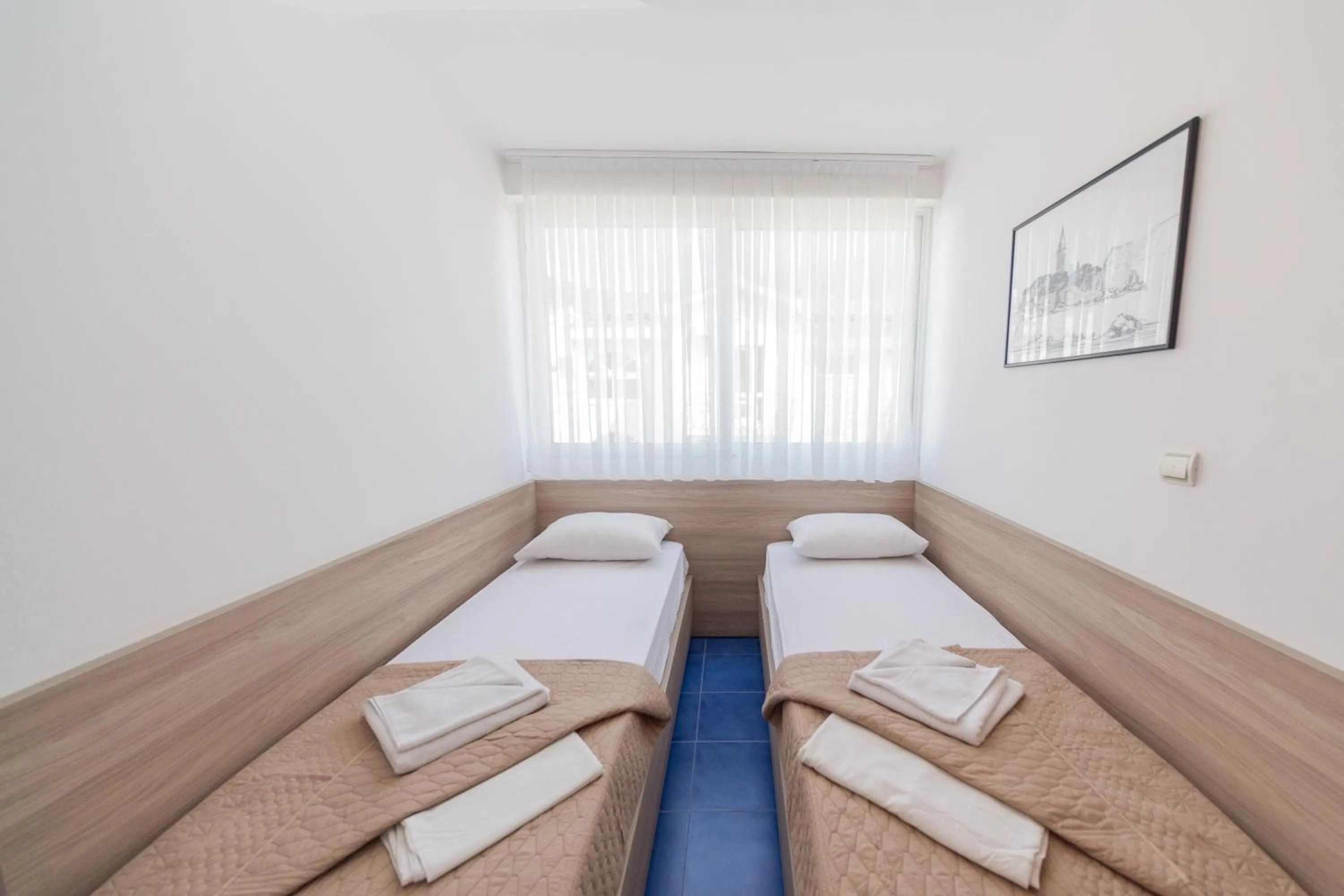 Bedroom, Bed in Azzuro apartments Budva