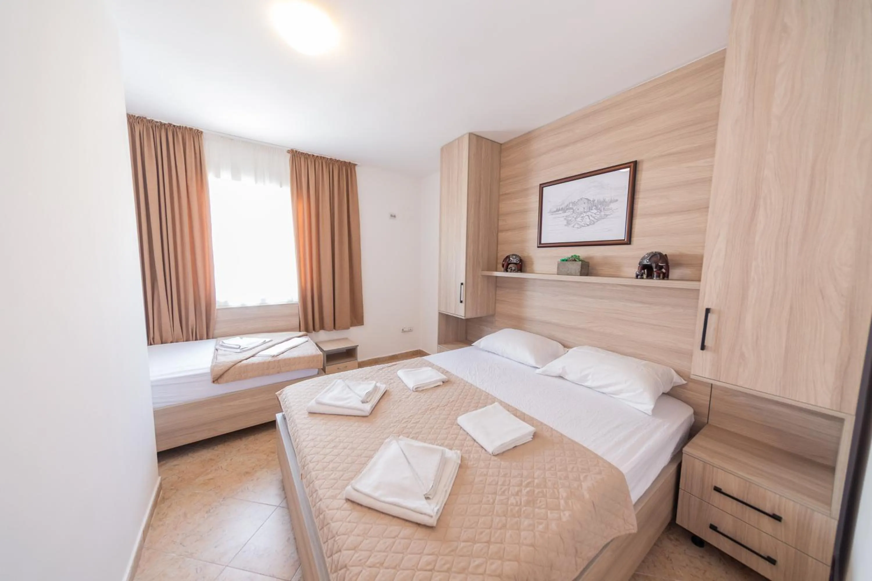 Bedroom, Bed in Azzuro apartments Budva