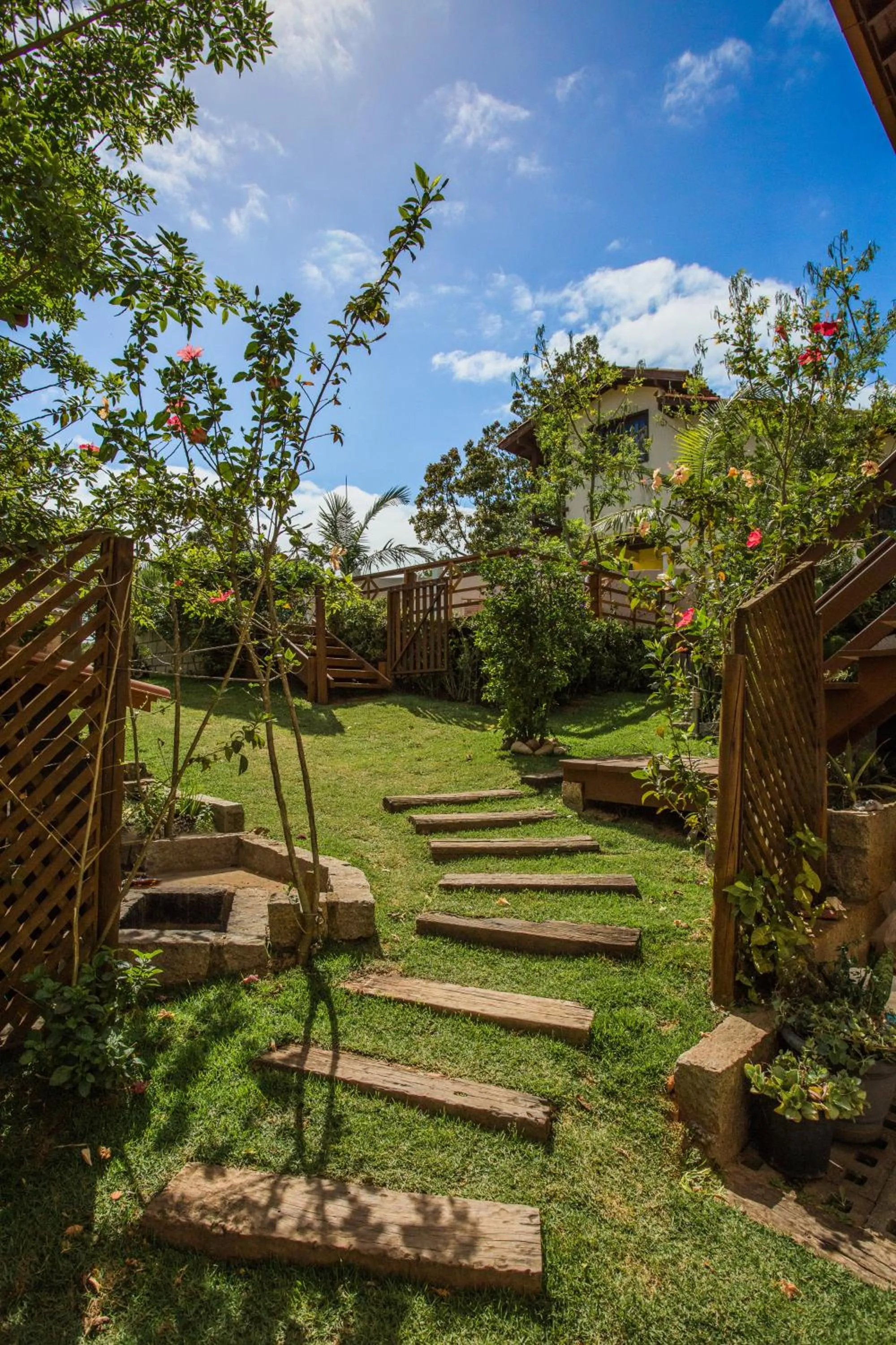 Garden in Pousada Areias do Rosa