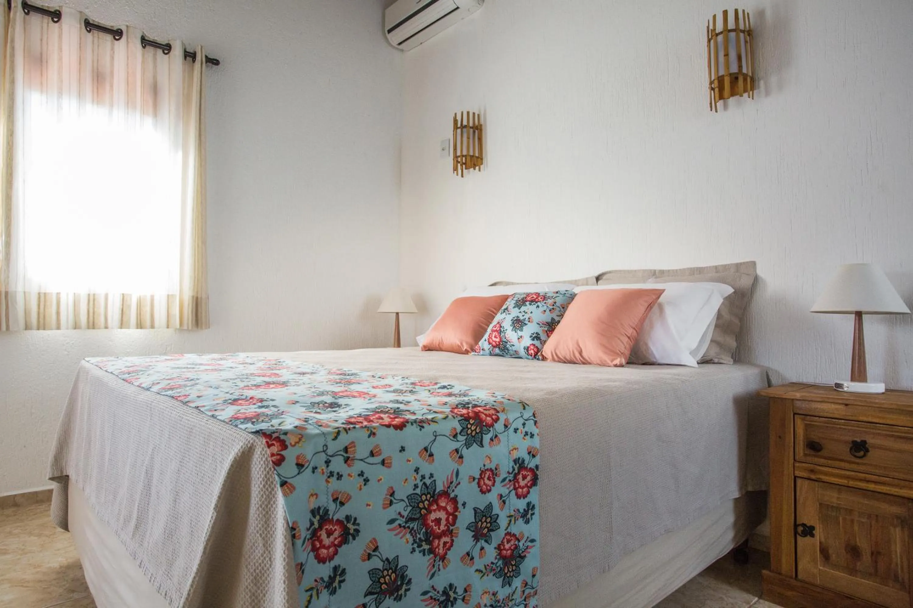 Bed in Pousada Areias do Rosa