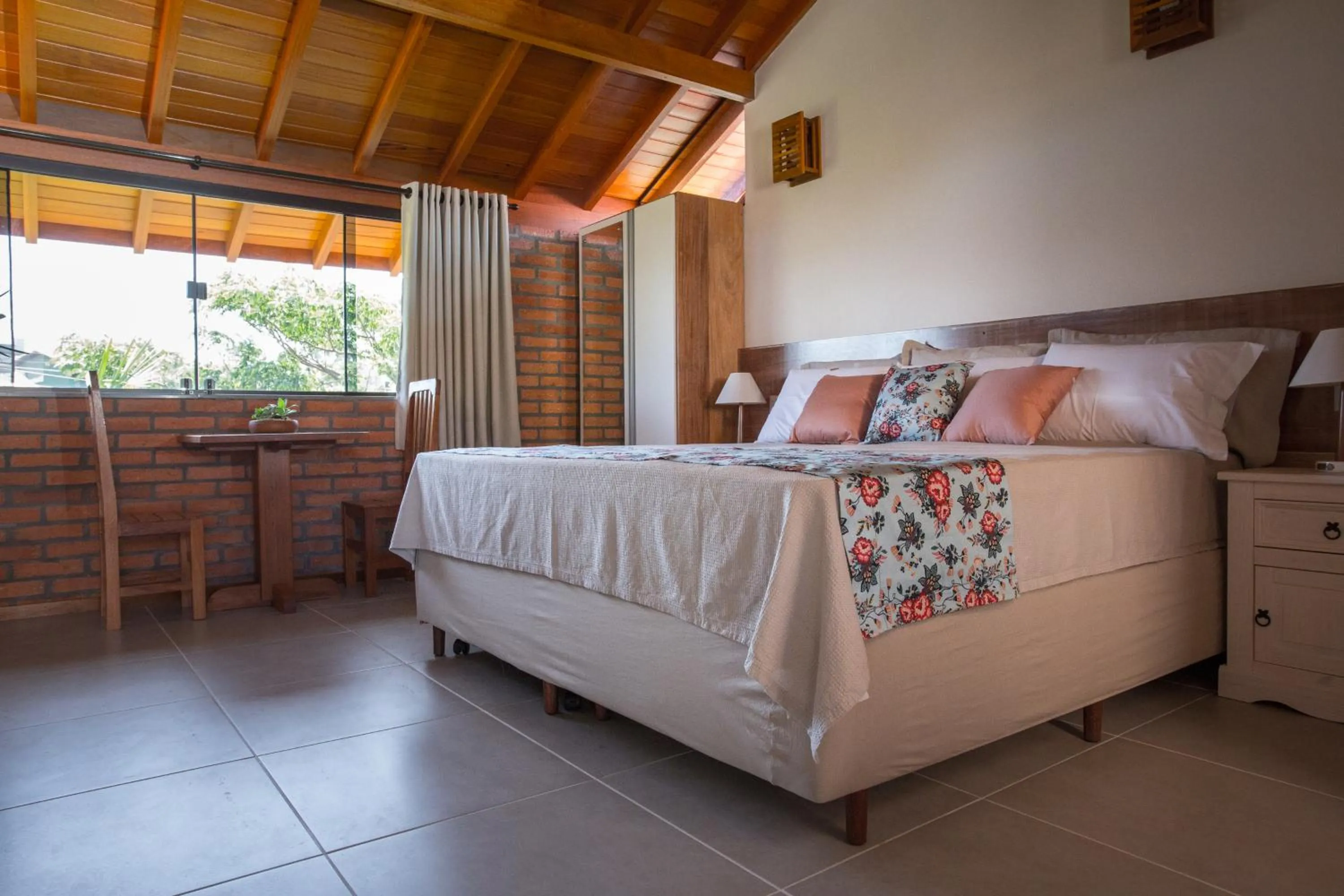 Bed in Pousada Areias do Rosa