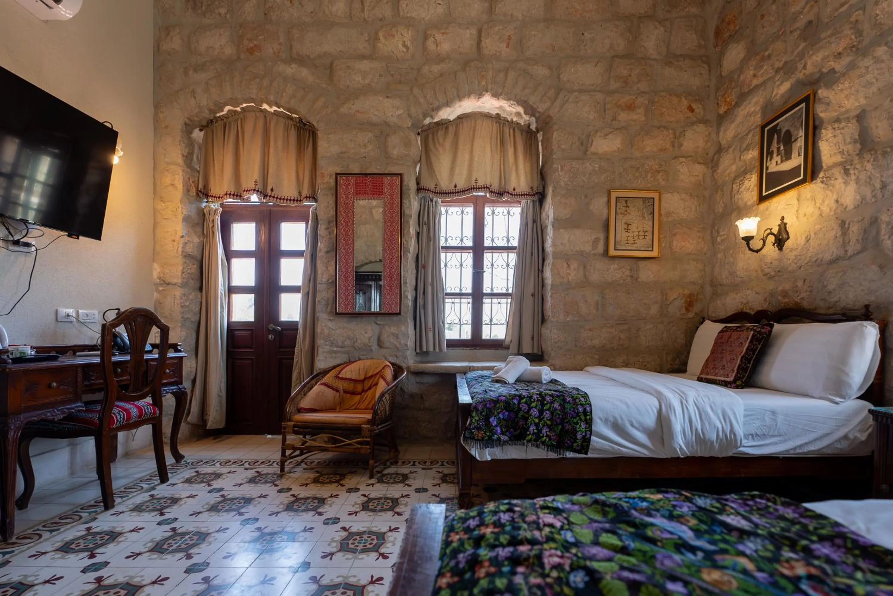 Bed in Jerusalem Hotel