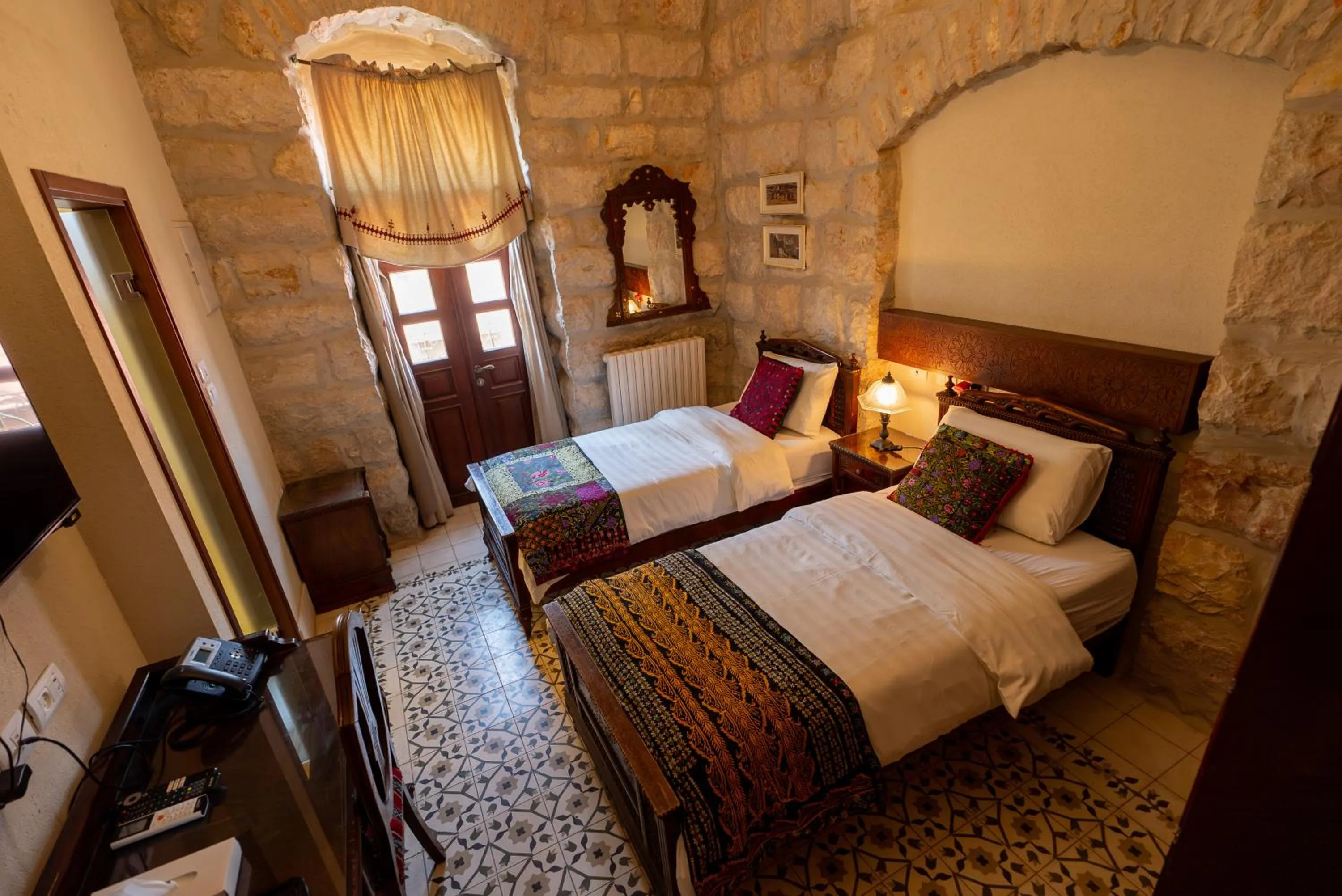 Bed in Jerusalem Hotel