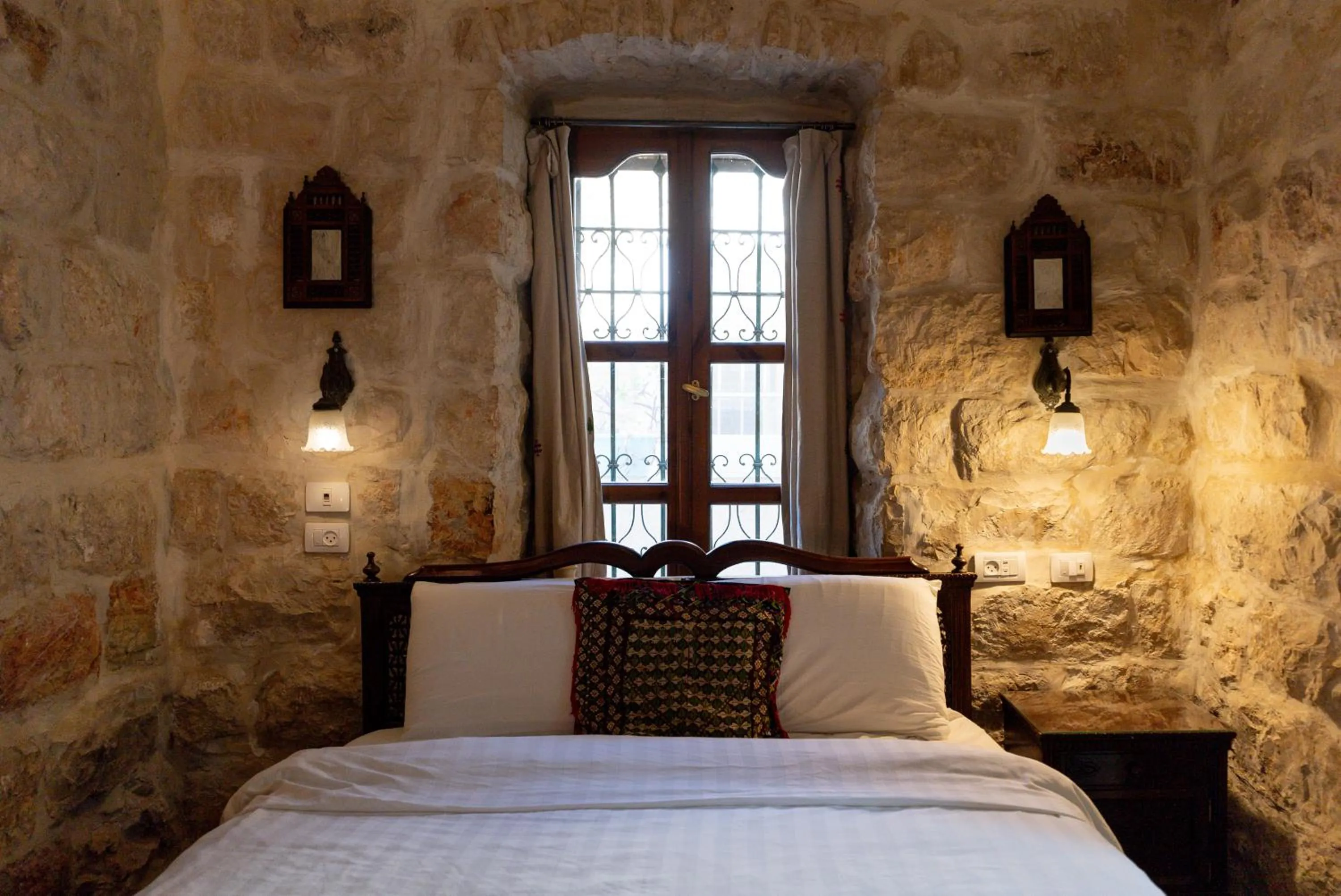 Bed in Jerusalem Hotel