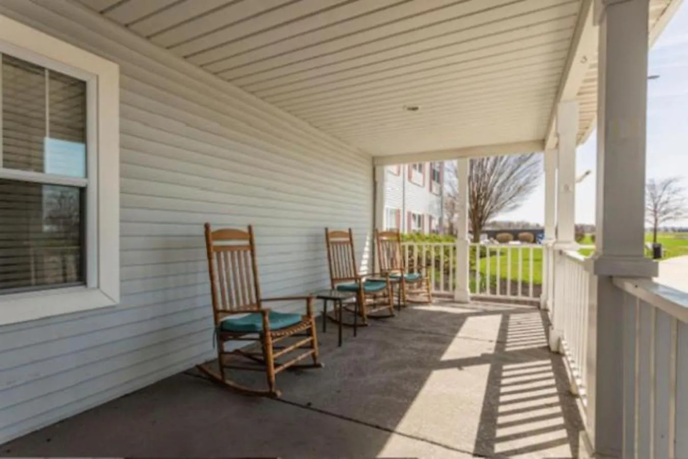 Patio in Lancaster Inn & Suites